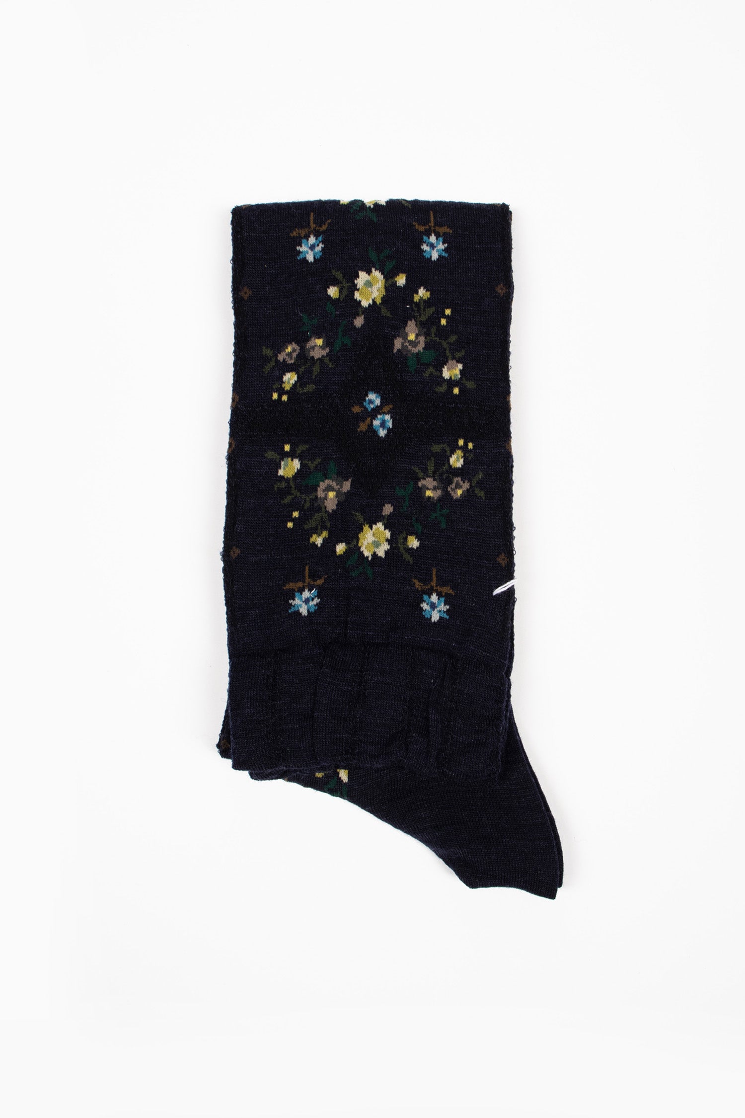 AM-809HS Rose Wall Knee Socks Navy