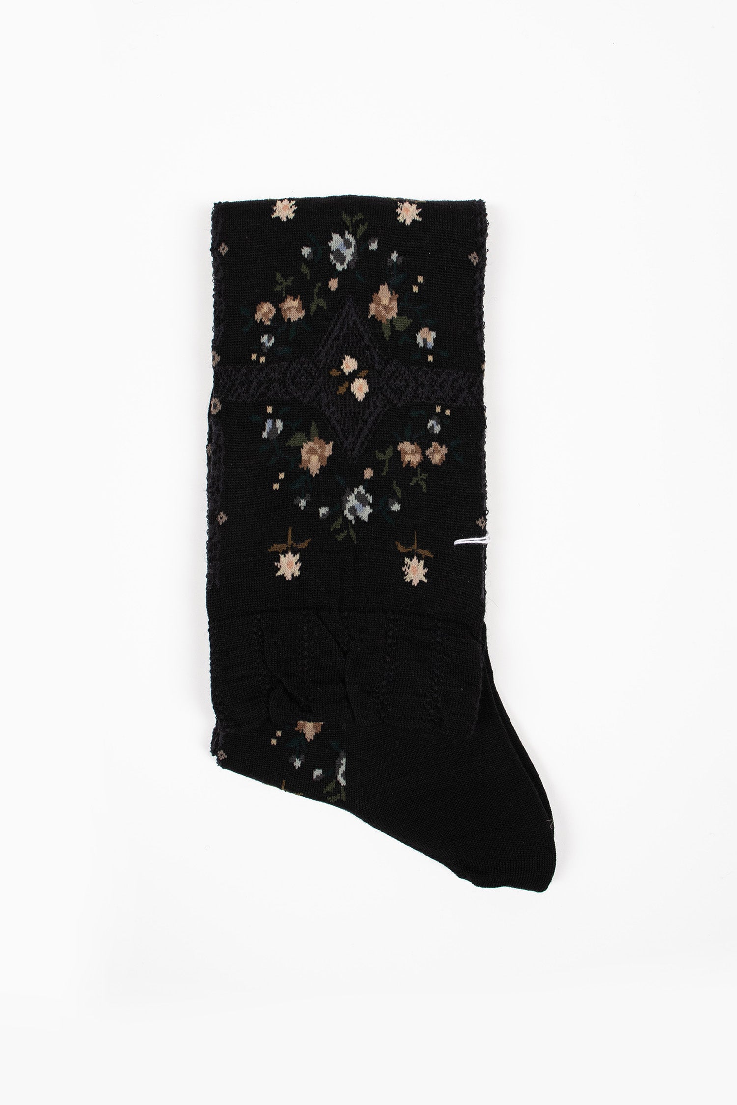 AM-809HS Rose Wall Knee Socks Black
