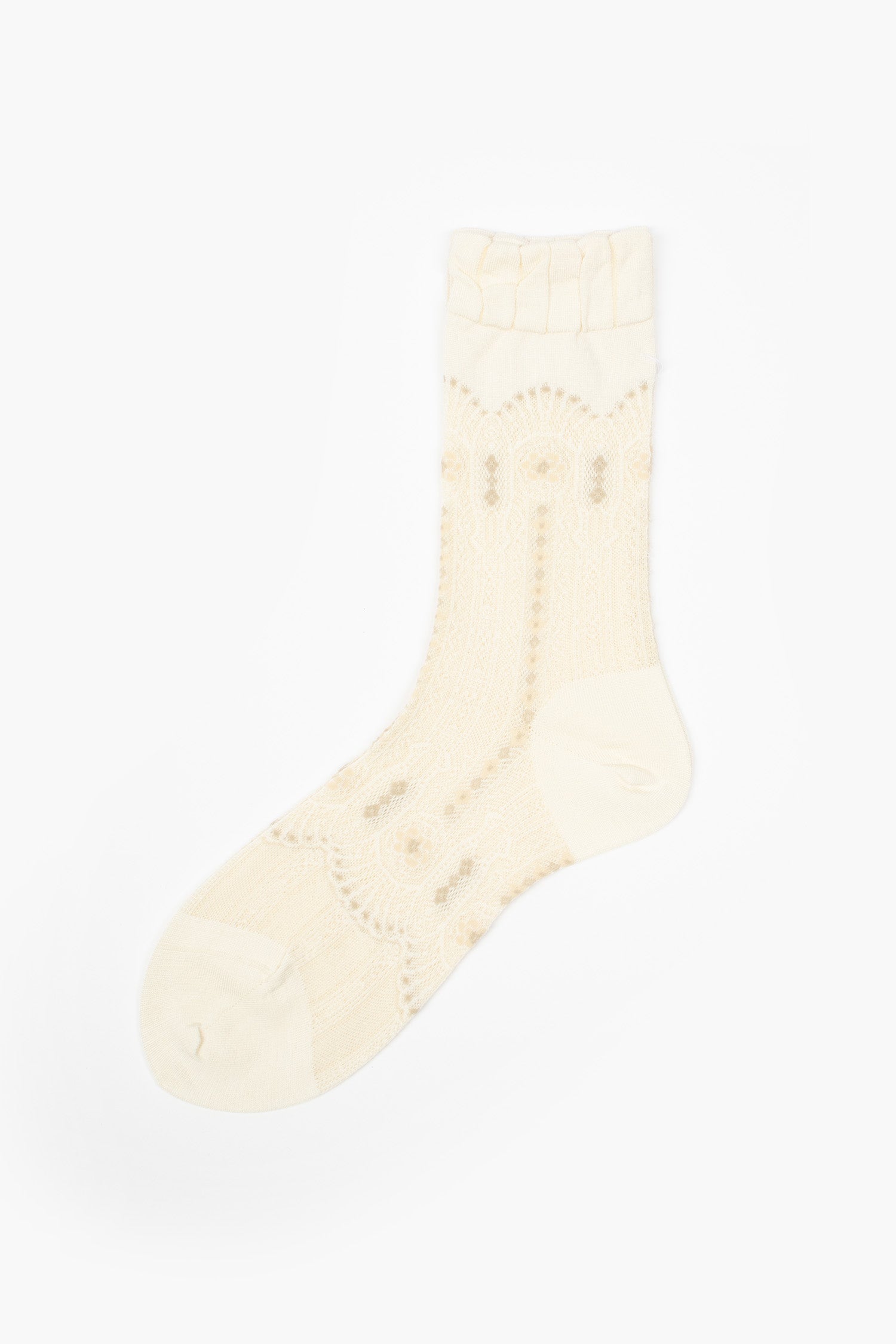 AM-689B Lace Fun Socks White