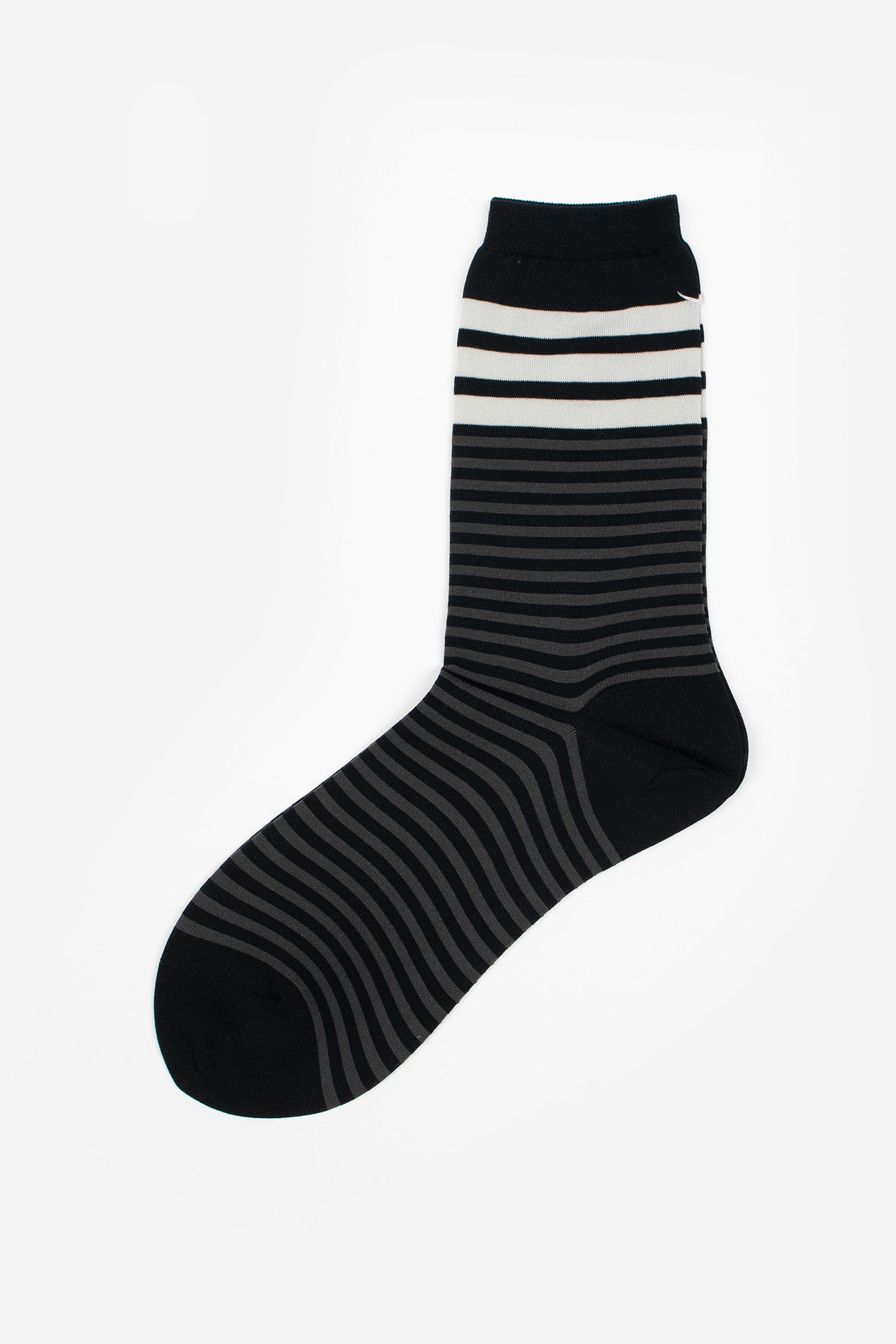 AM-813 Colour Border Socks Black