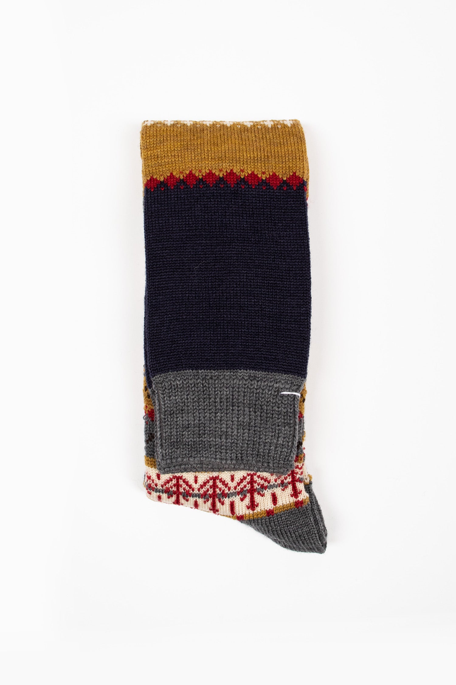 HA-8BHS English Style Knee Socks Grey