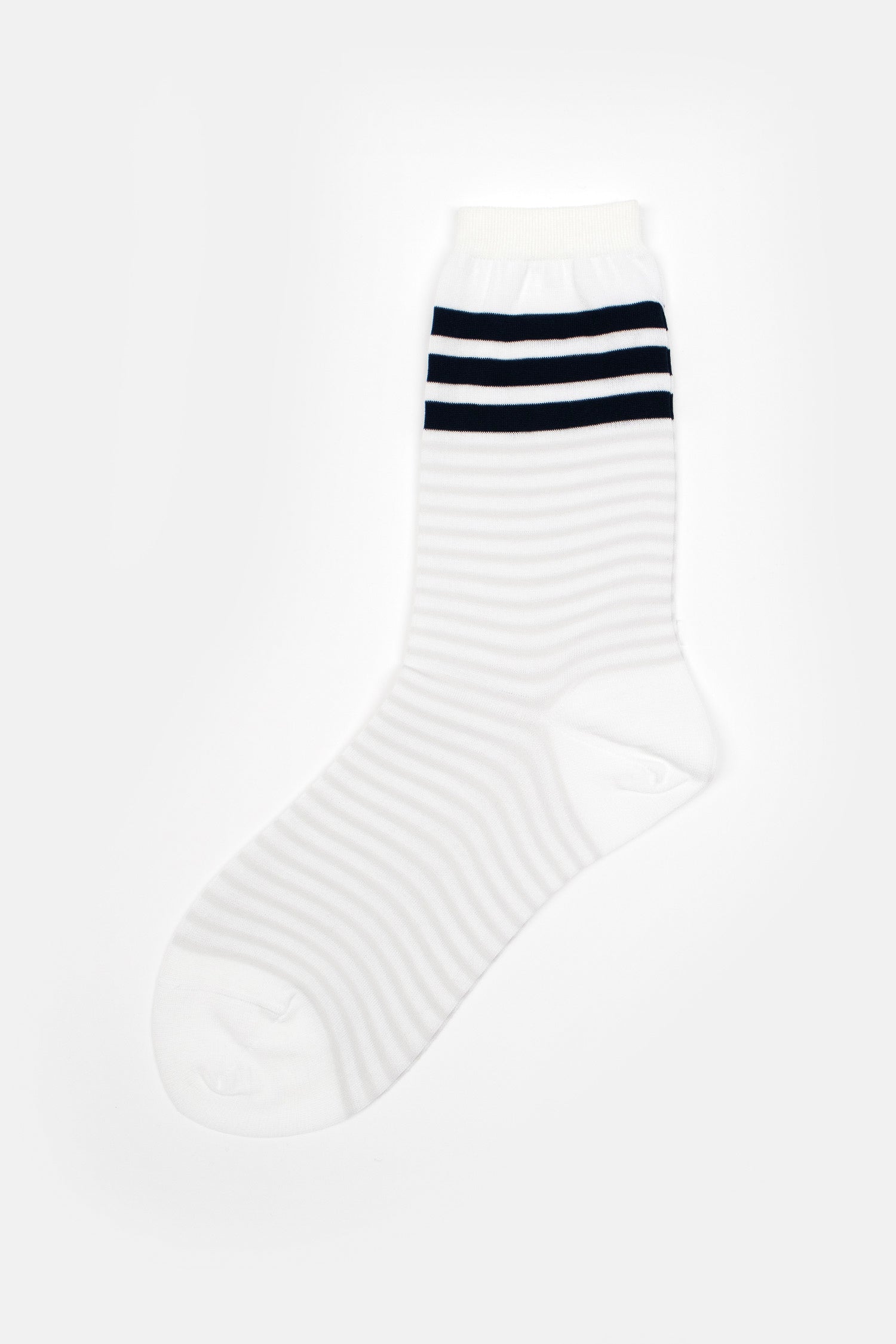 AM-813 Colour Border Socks White
