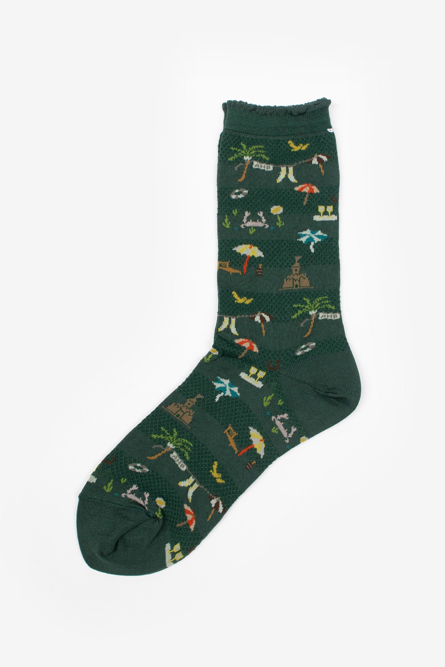 AS-233 Summer Beach Socks Green