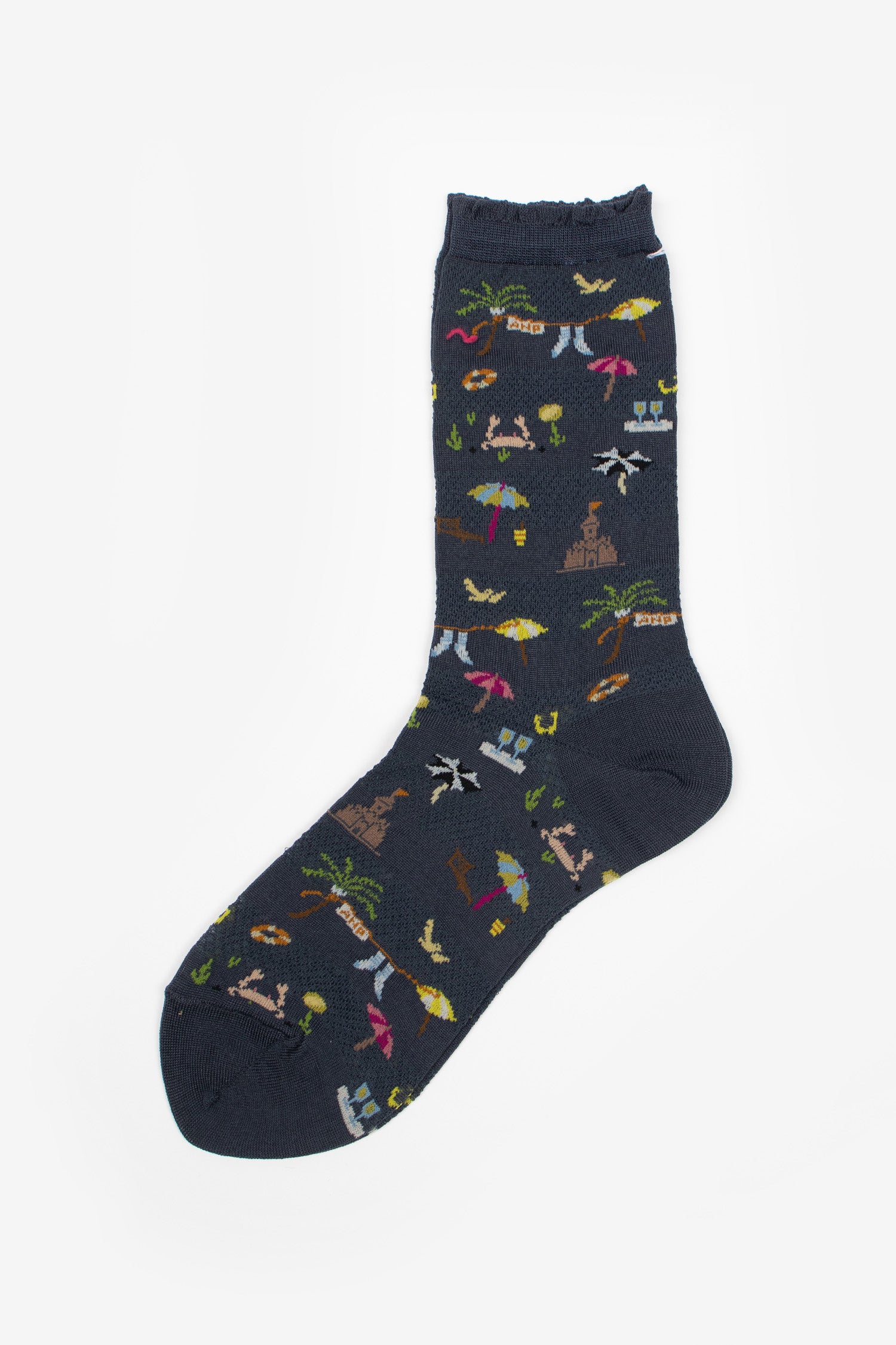 AS-233 Summer Beach Socks Navy