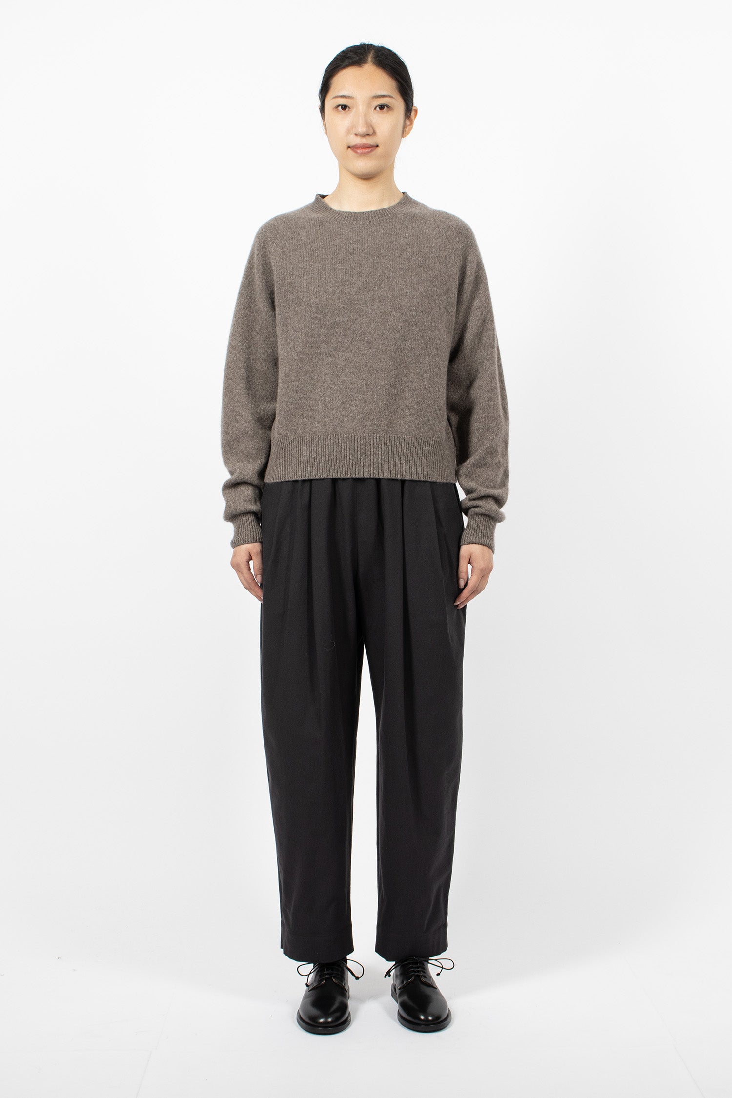 Short Classic Cashmere Jumper Elk