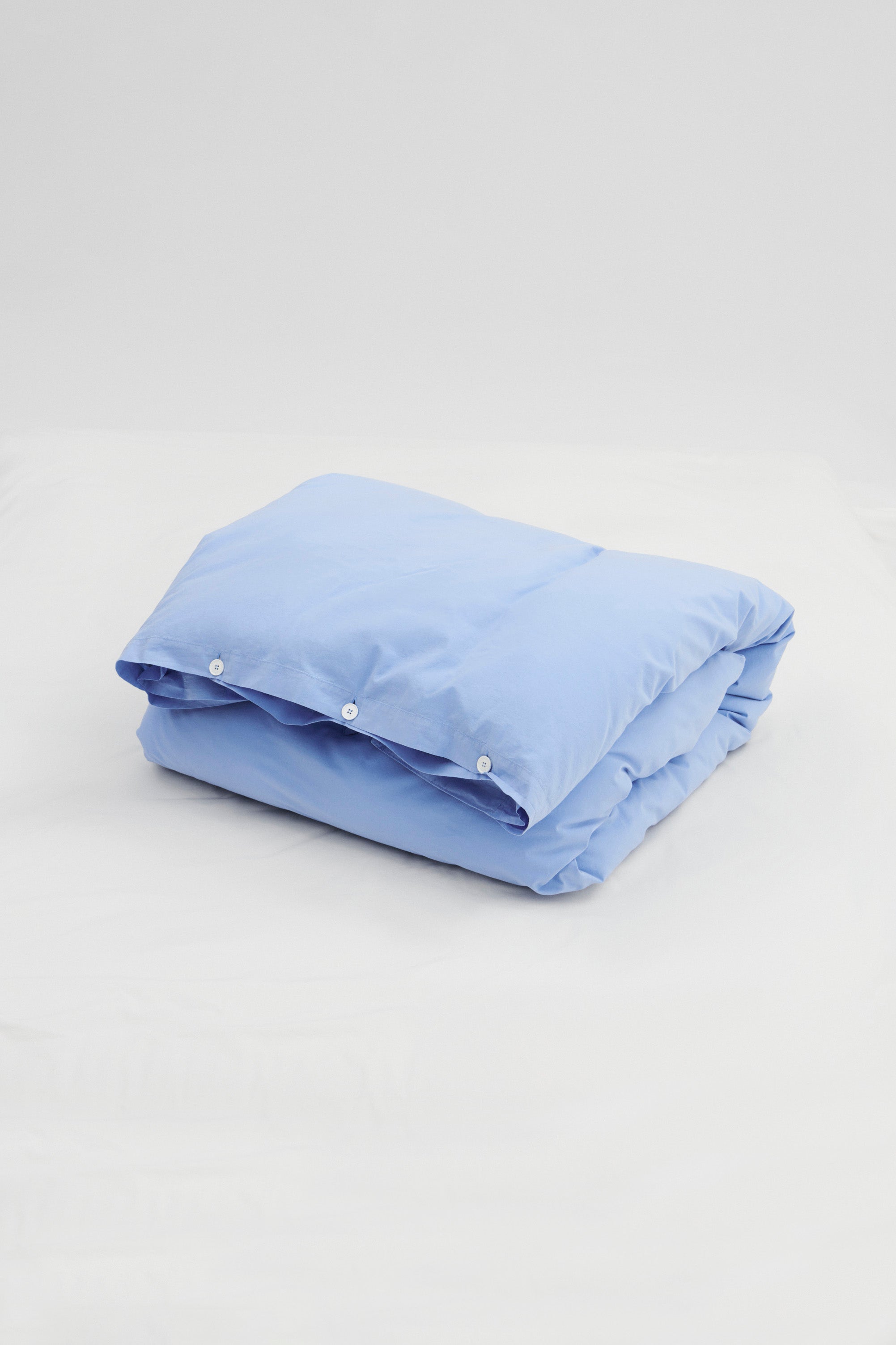 Percale Double Duvet Cover Island Blue