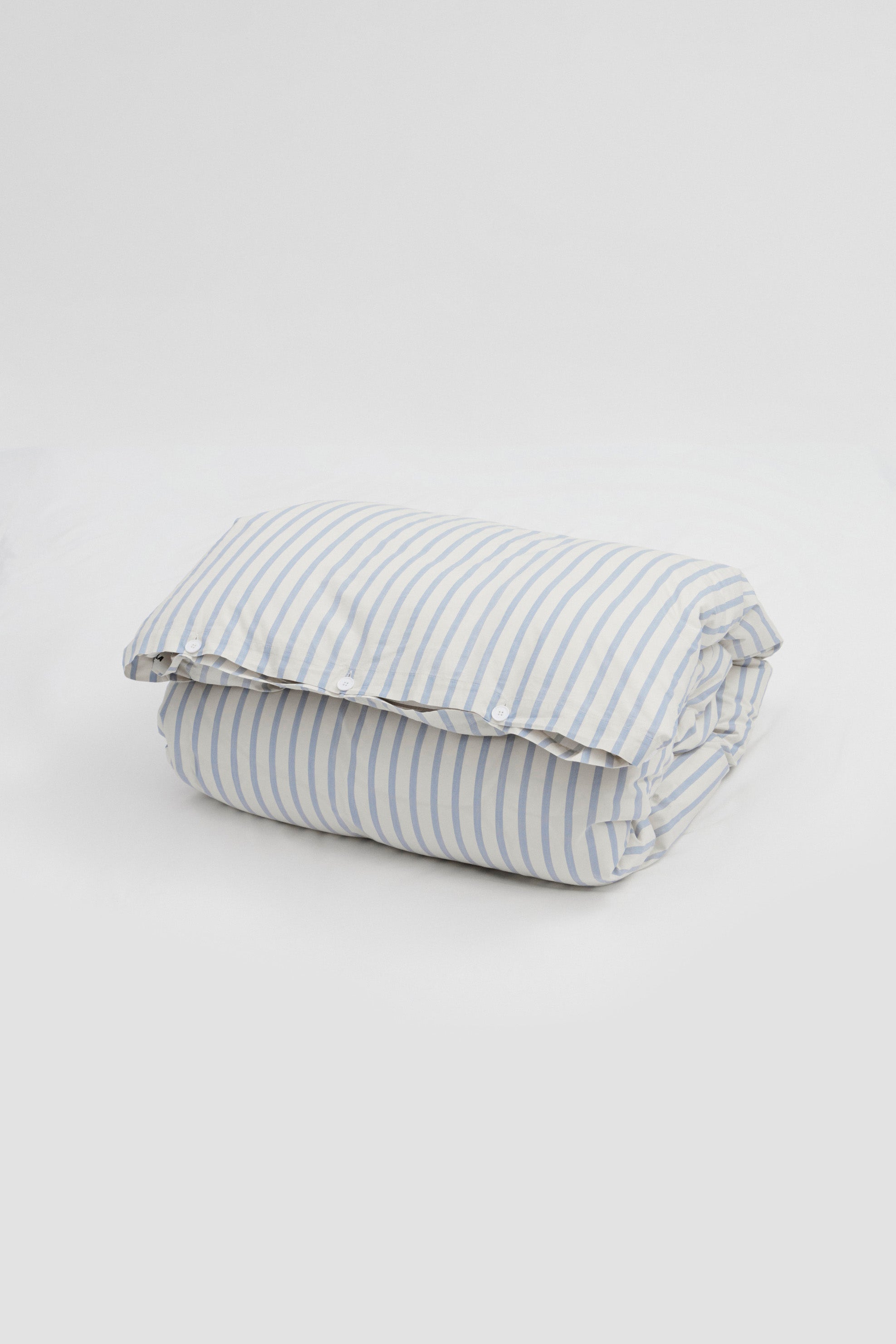 Percale King Duvet Cover Needle Stripes