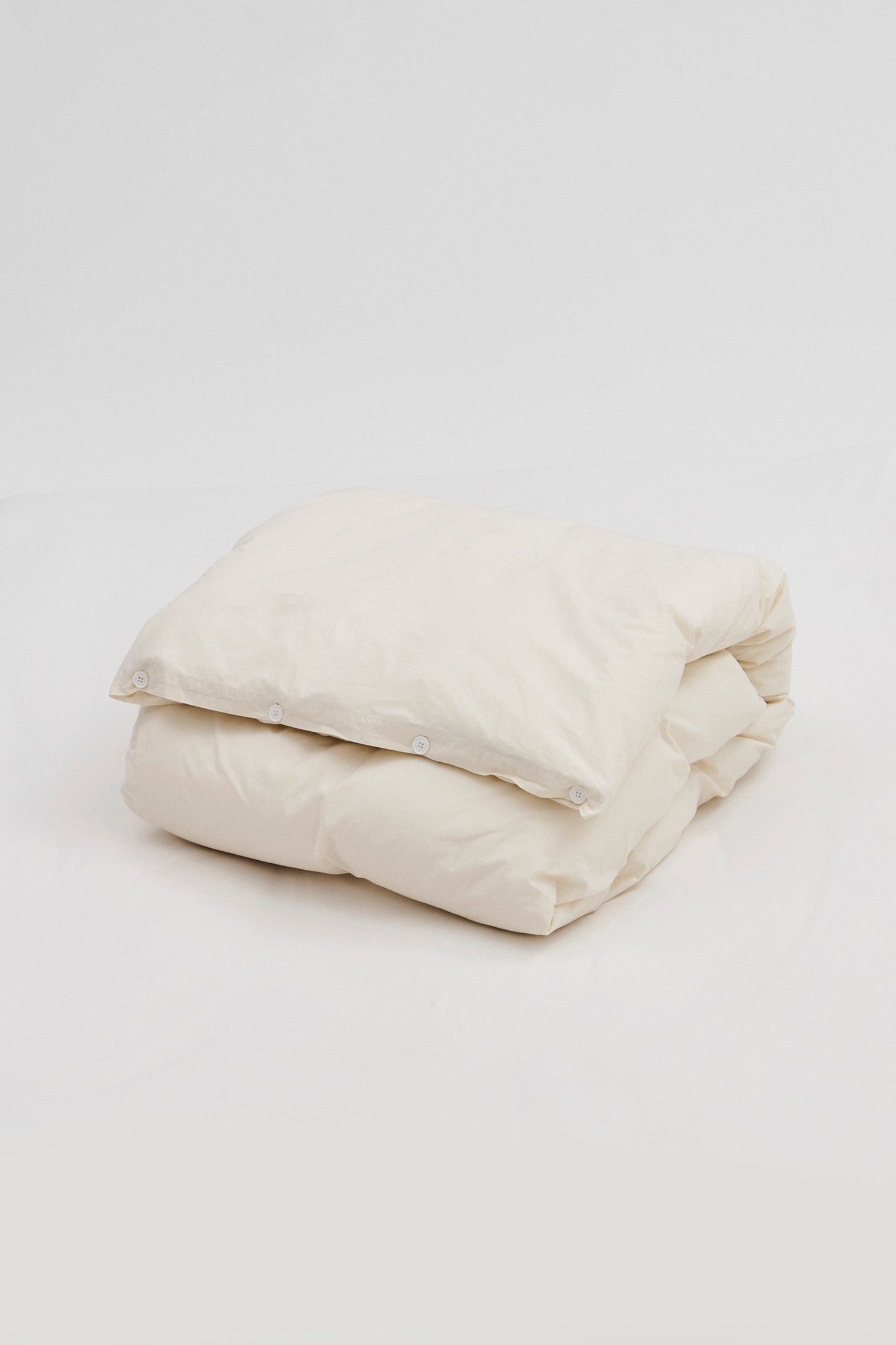 Percale Double Duvet Cover Winter White