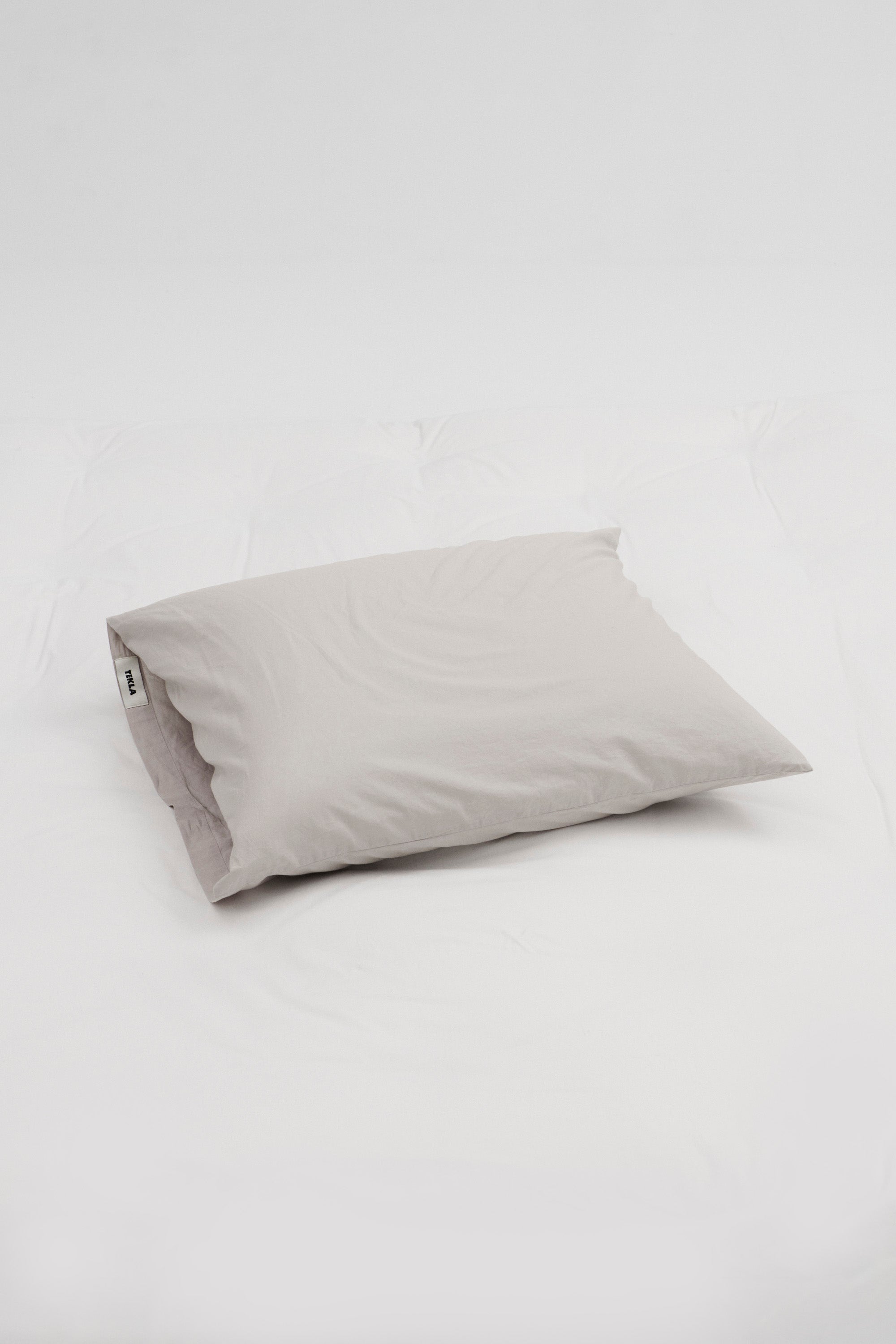 Percale Pillowcase Soft Grey