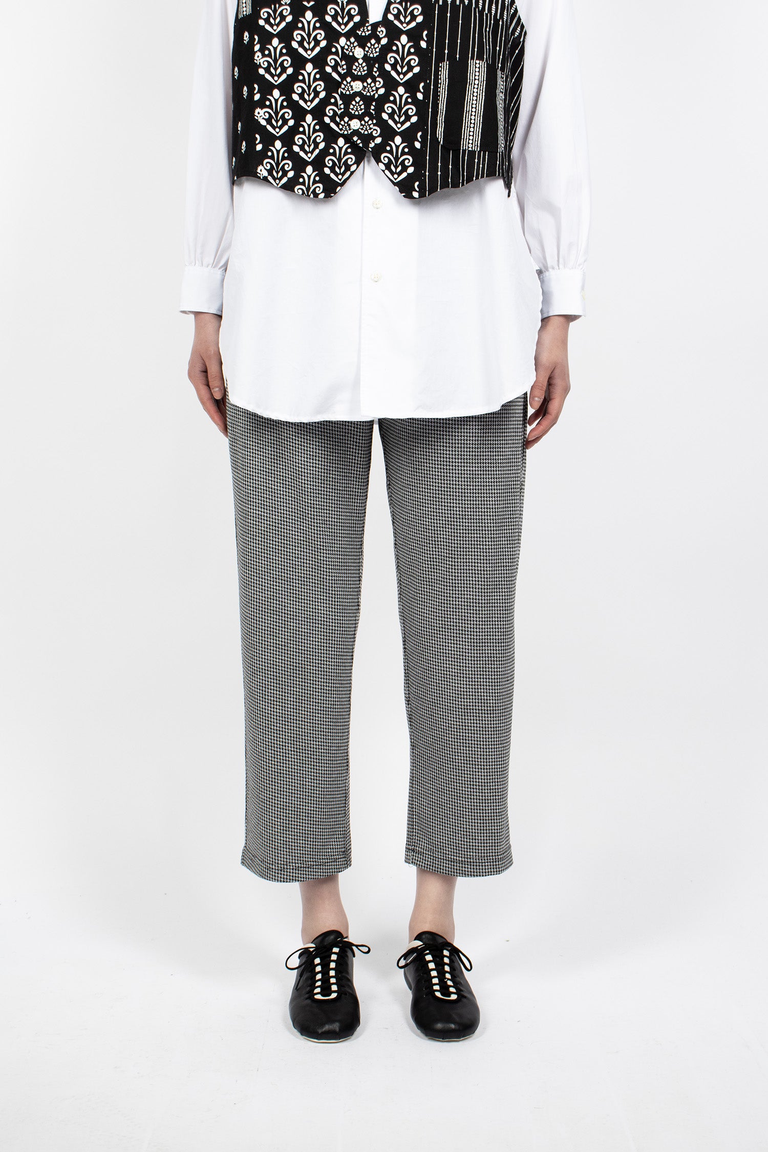 STK Pants Black Houndstooth