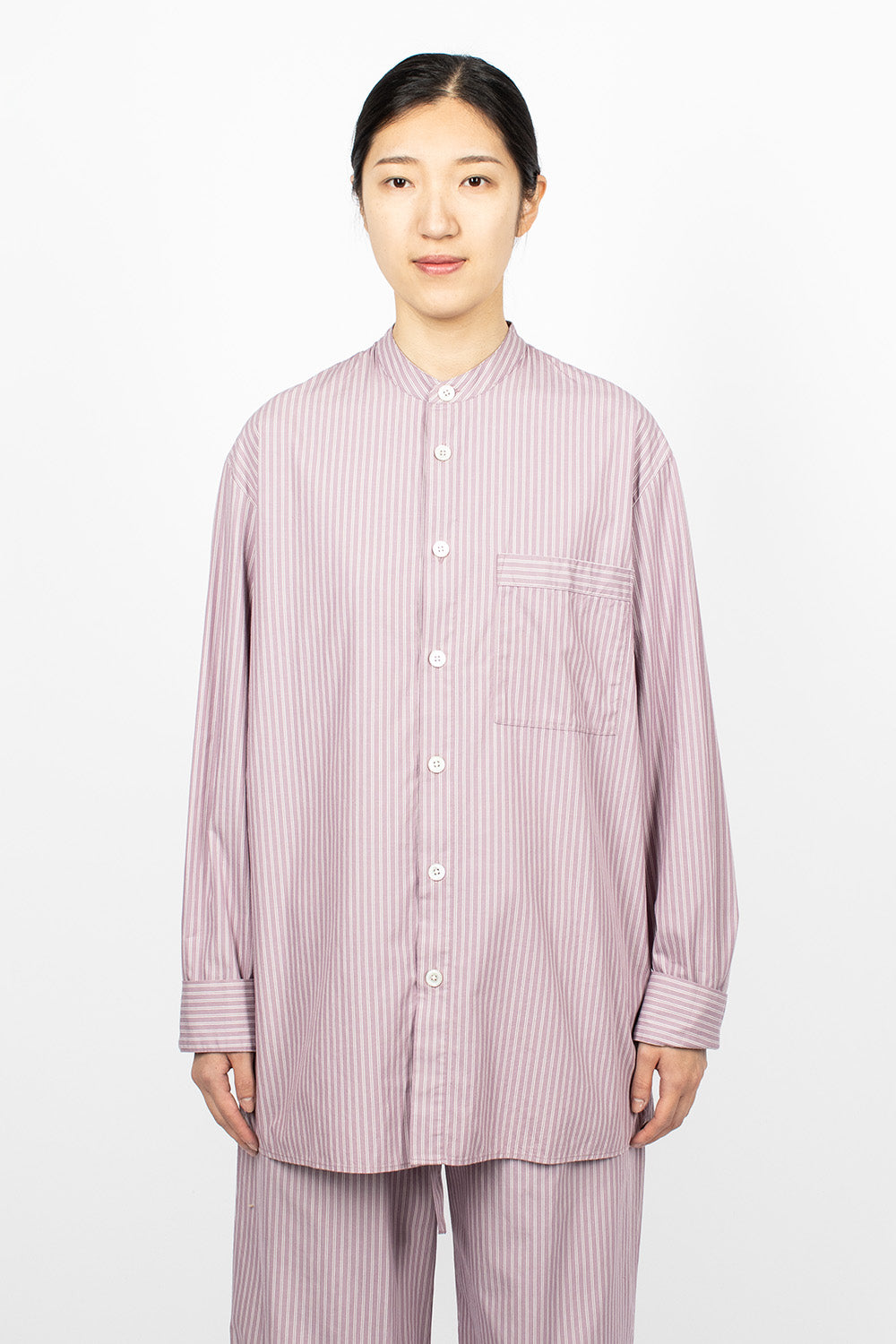 Birkenstock 1774 Pyjama Shirt Mauve Stripes
