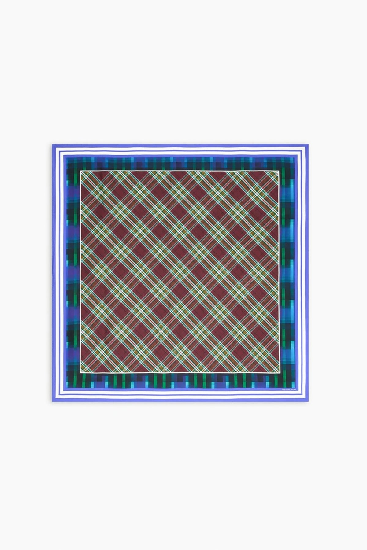 Silk Square Scarf Blue