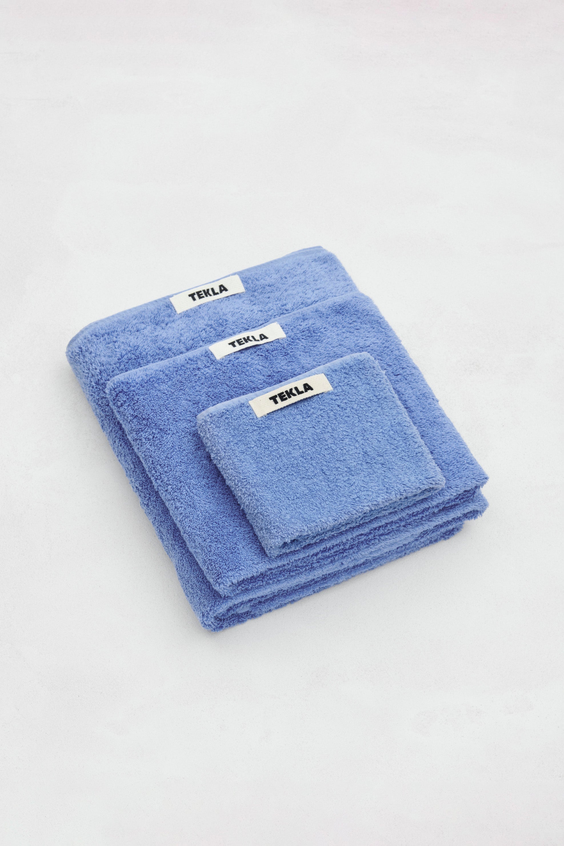Terry Guest Towel Clear Blue