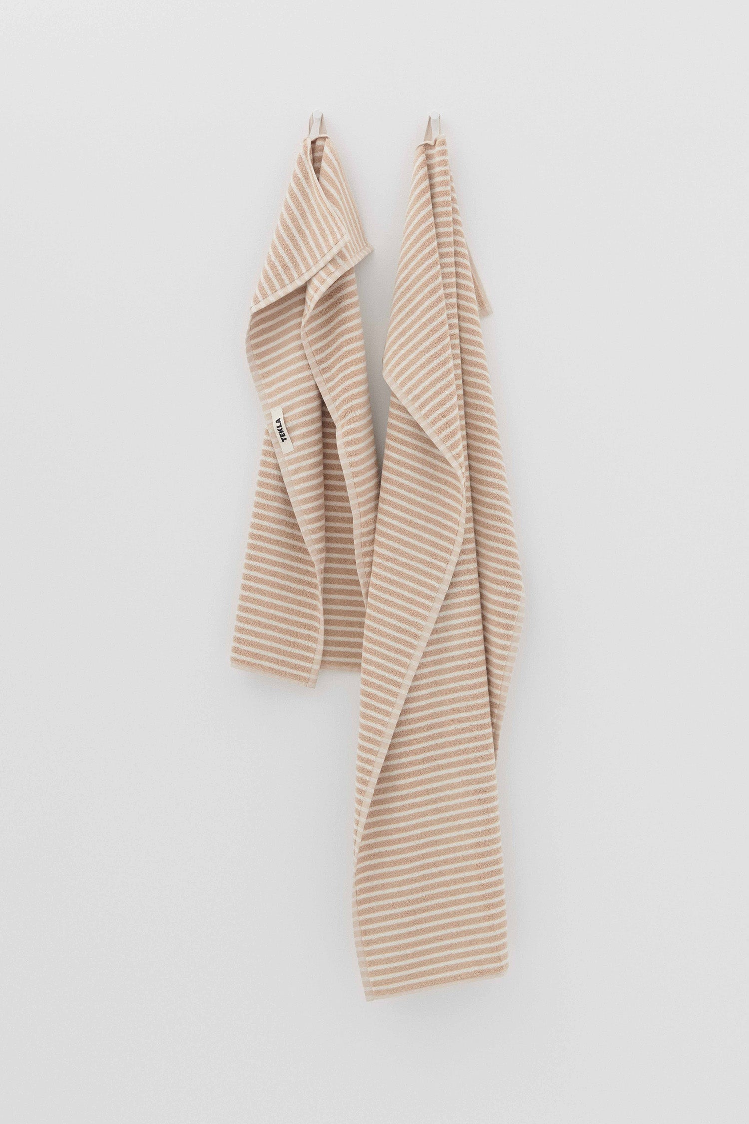 Terry Bath Towel Ivory Stripe