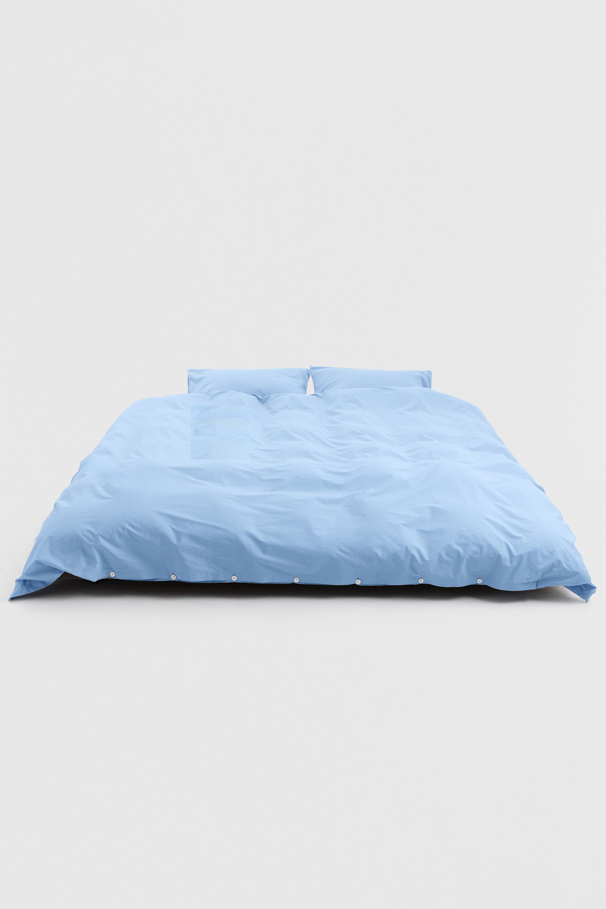 Percale Double Duvet Cover Island Blue