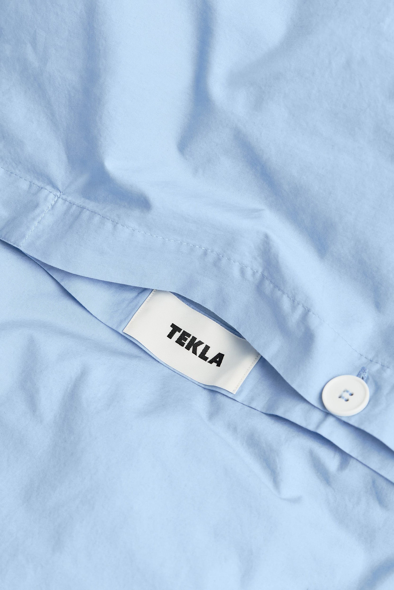 Percale Double Duvet Cover Island Blue