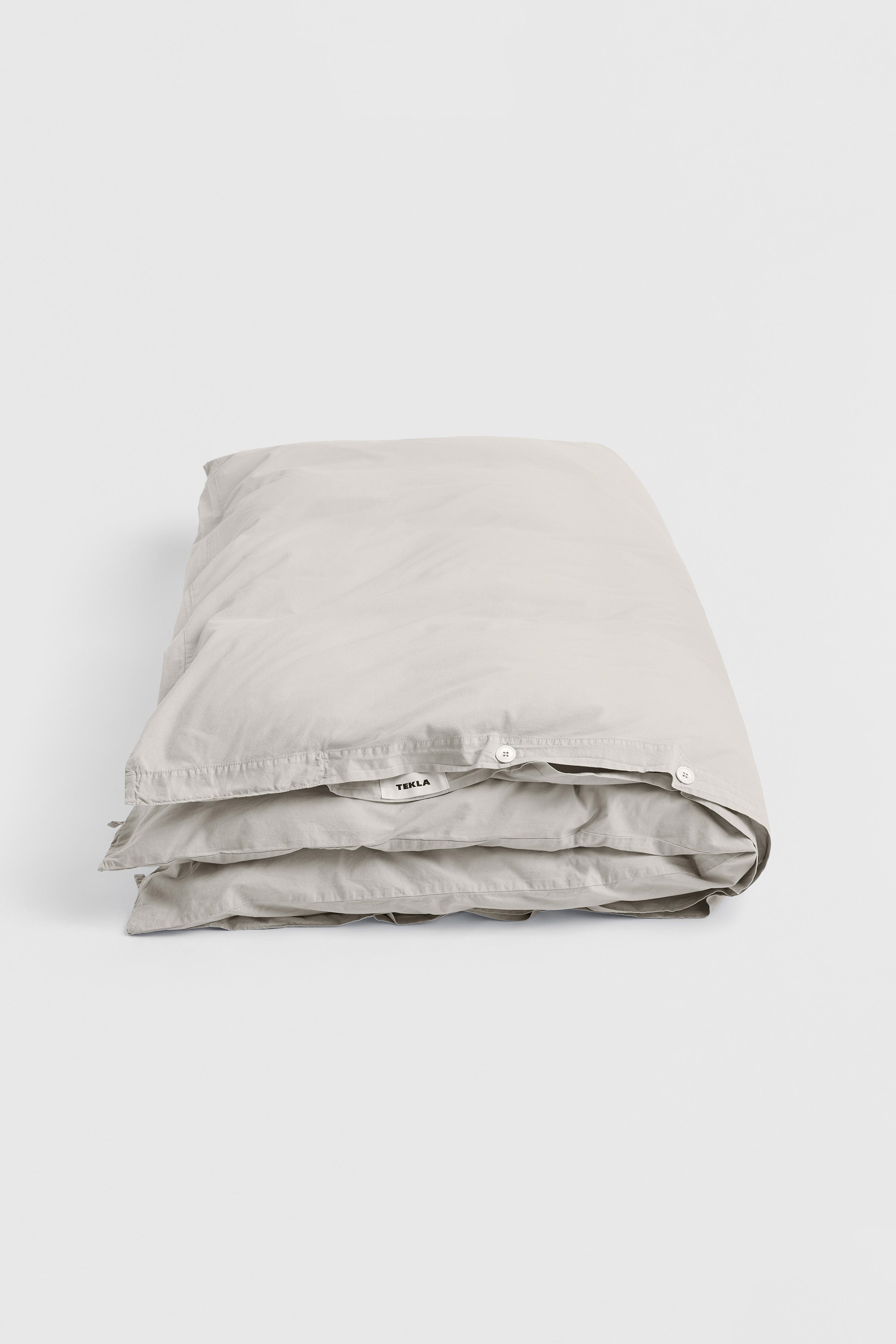 Percale King Duvet Soft Grey