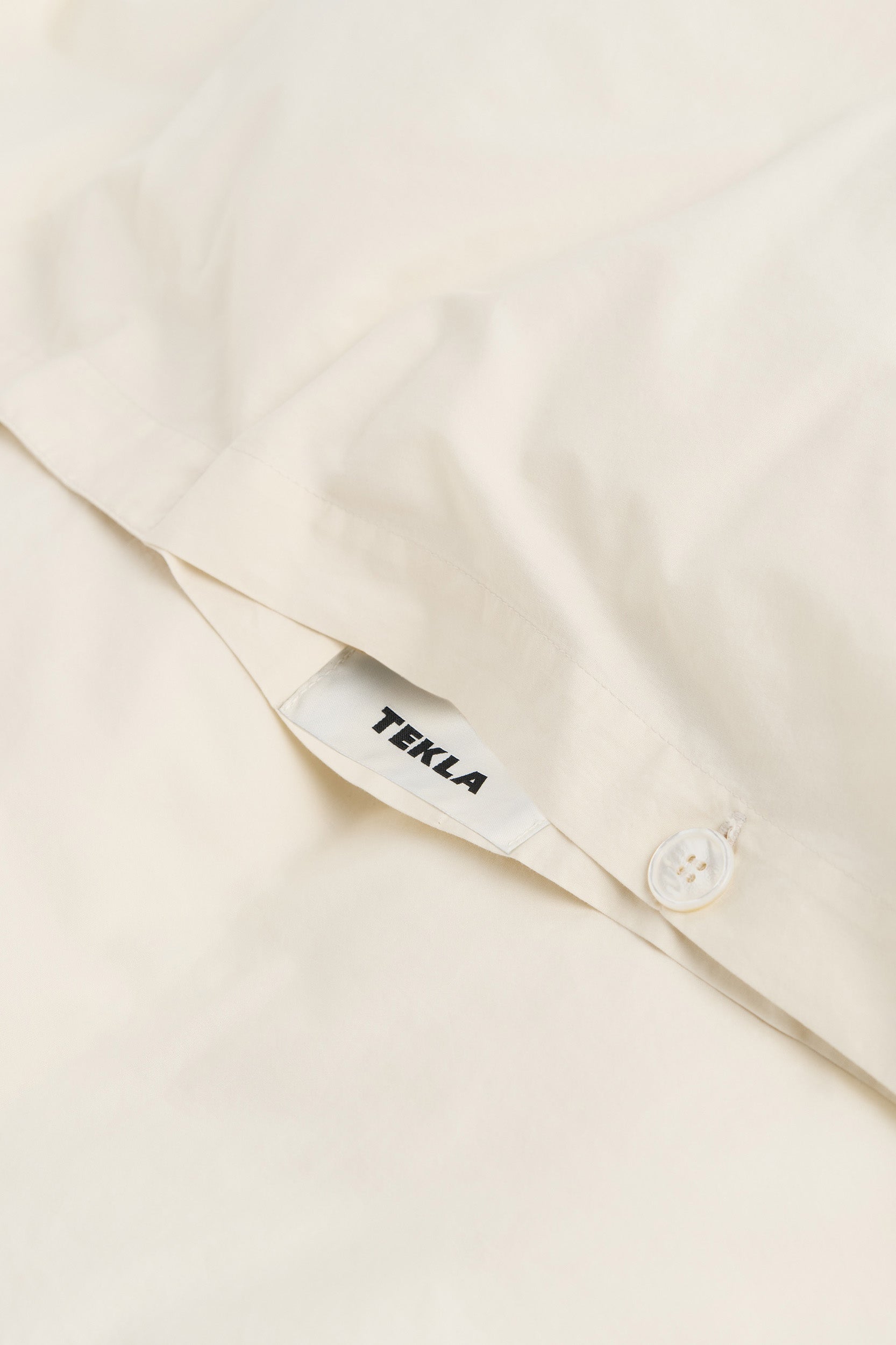 Percale King Duvet Cover Winter White