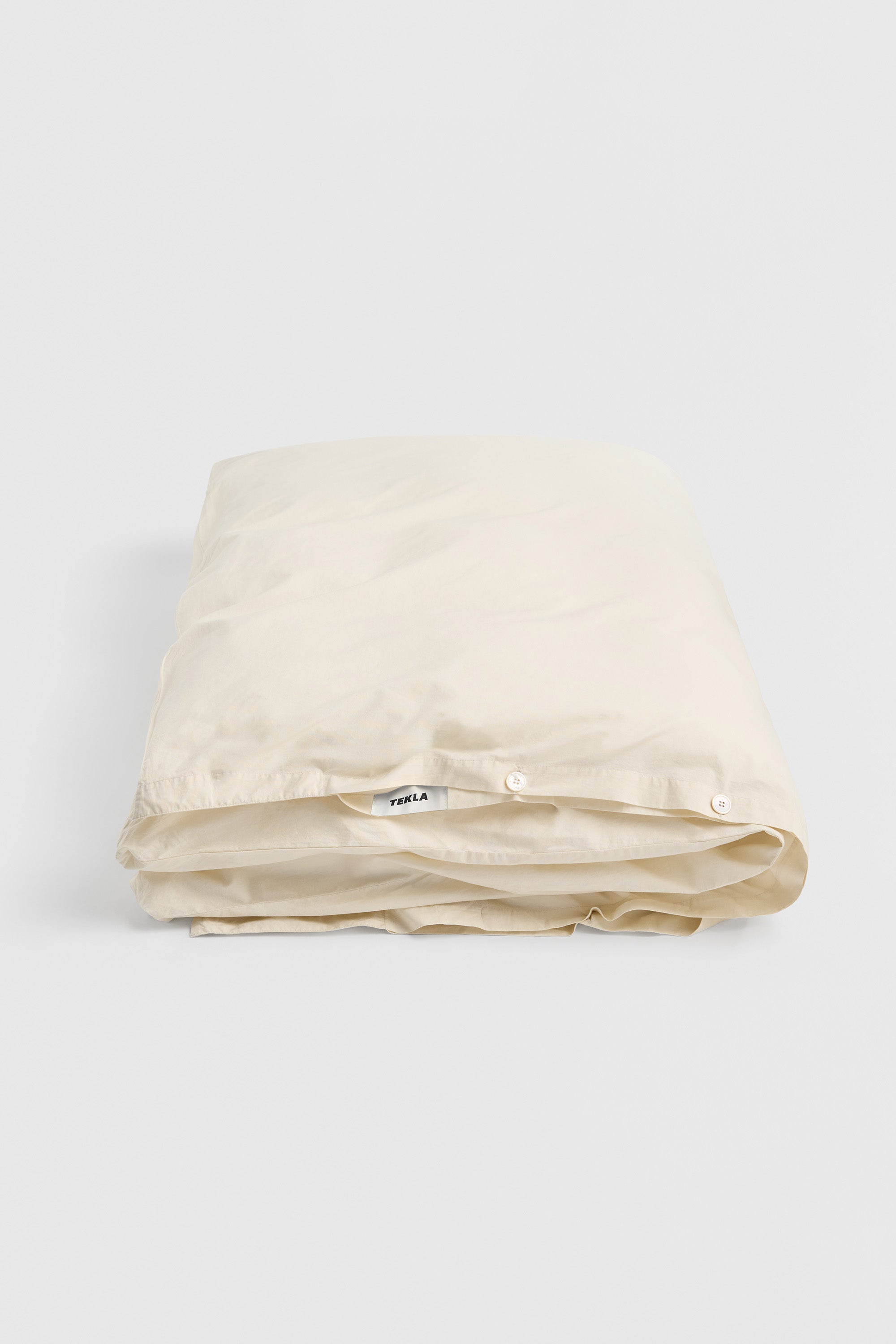 Percale King Duvet Cover Winter White