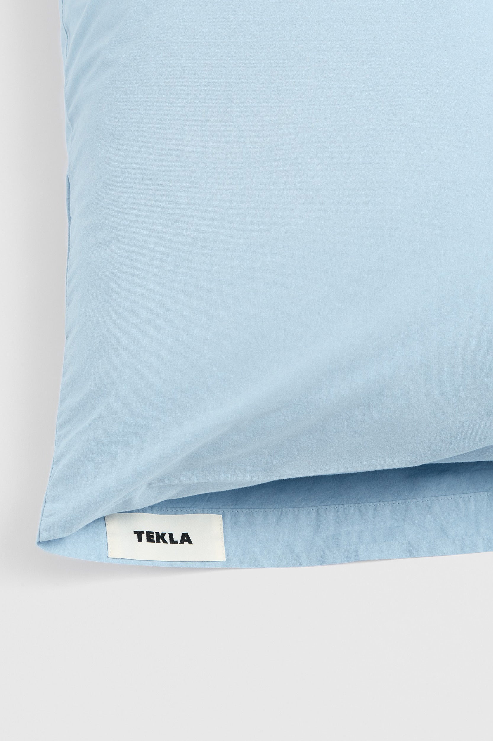 Percale Pillowcase Morning Blue
