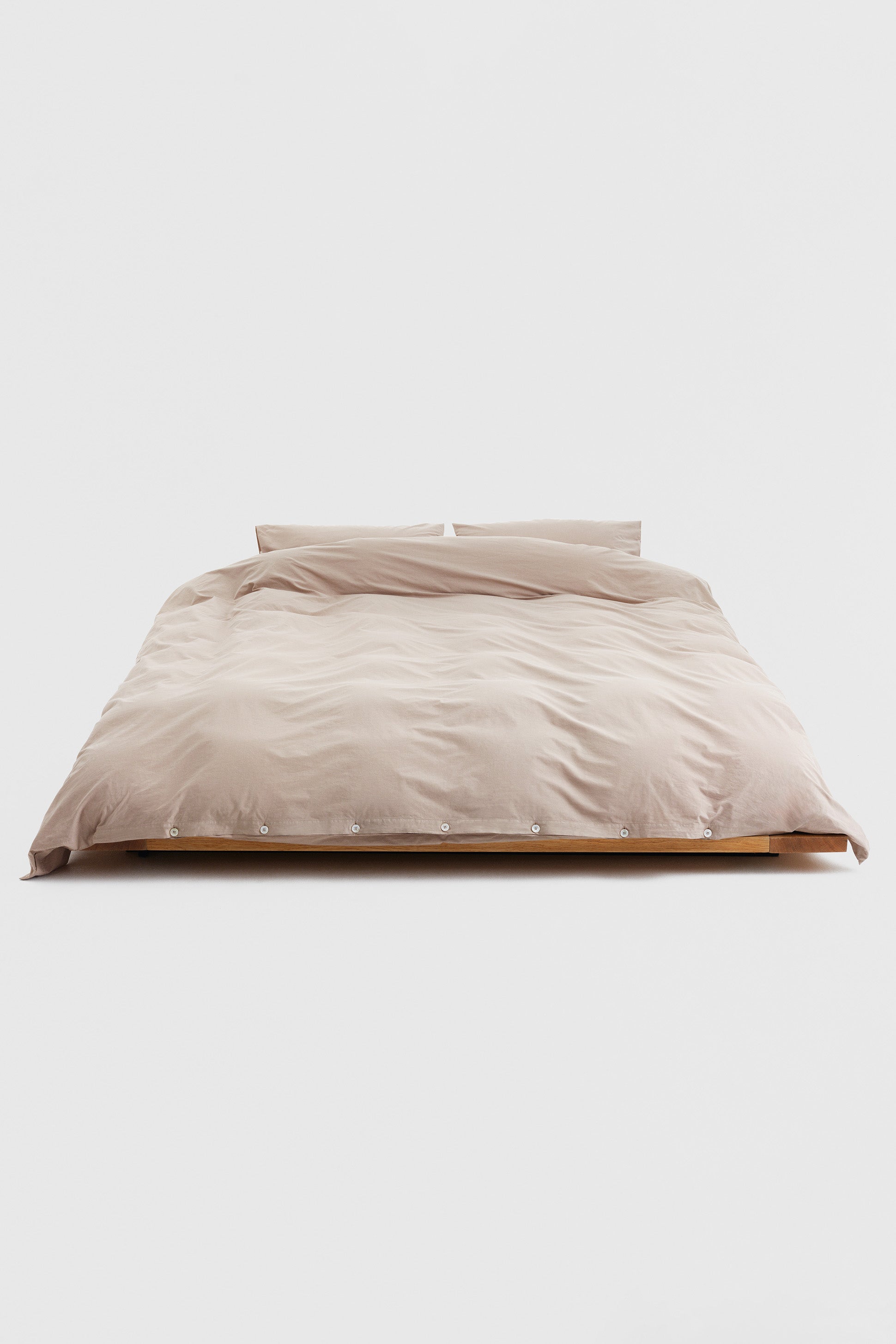 Percale King Duvet Cover Clay