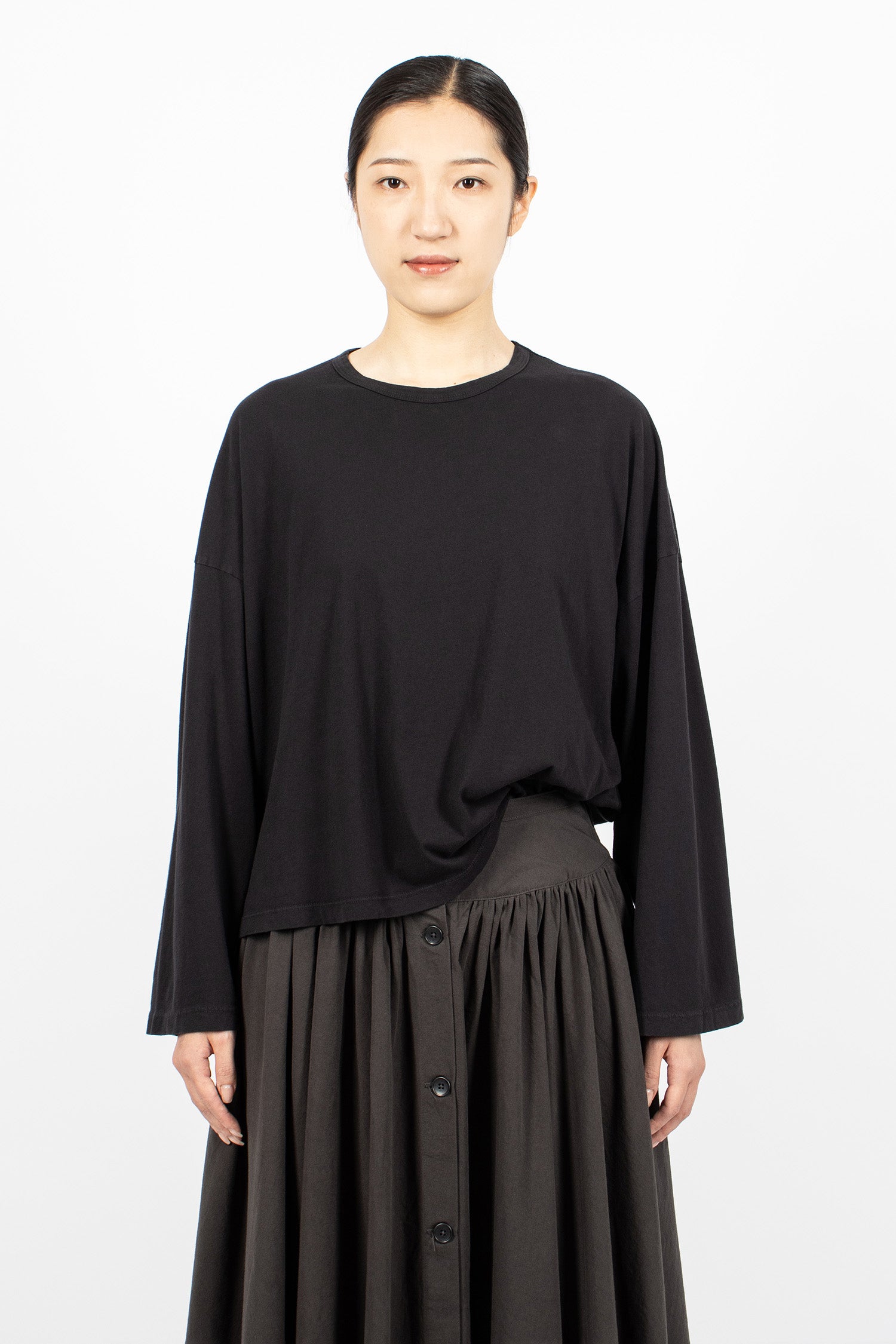 LT10 Loose L/S T-Shirt Black