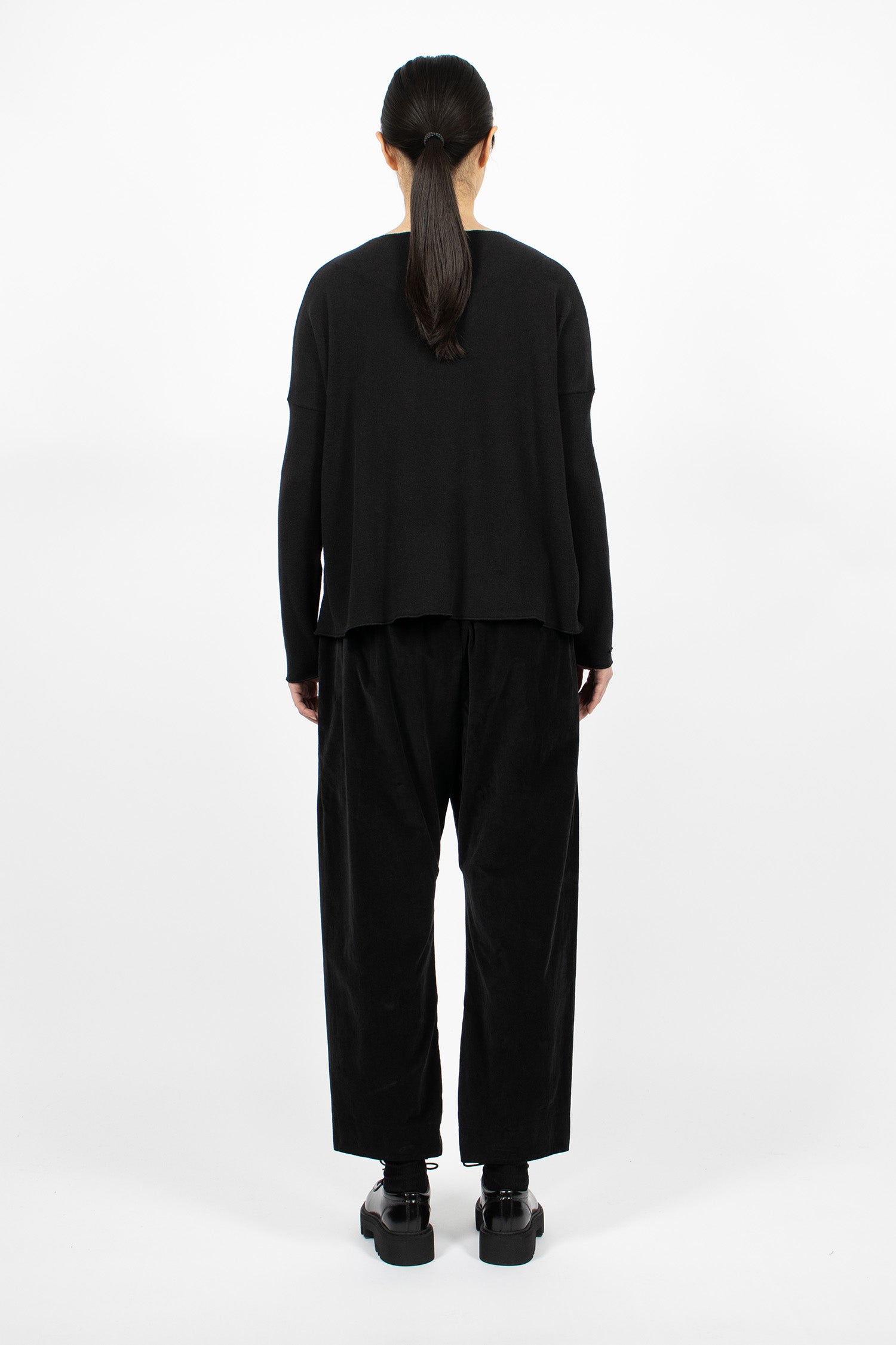 U23126 Velvet Braghe Black