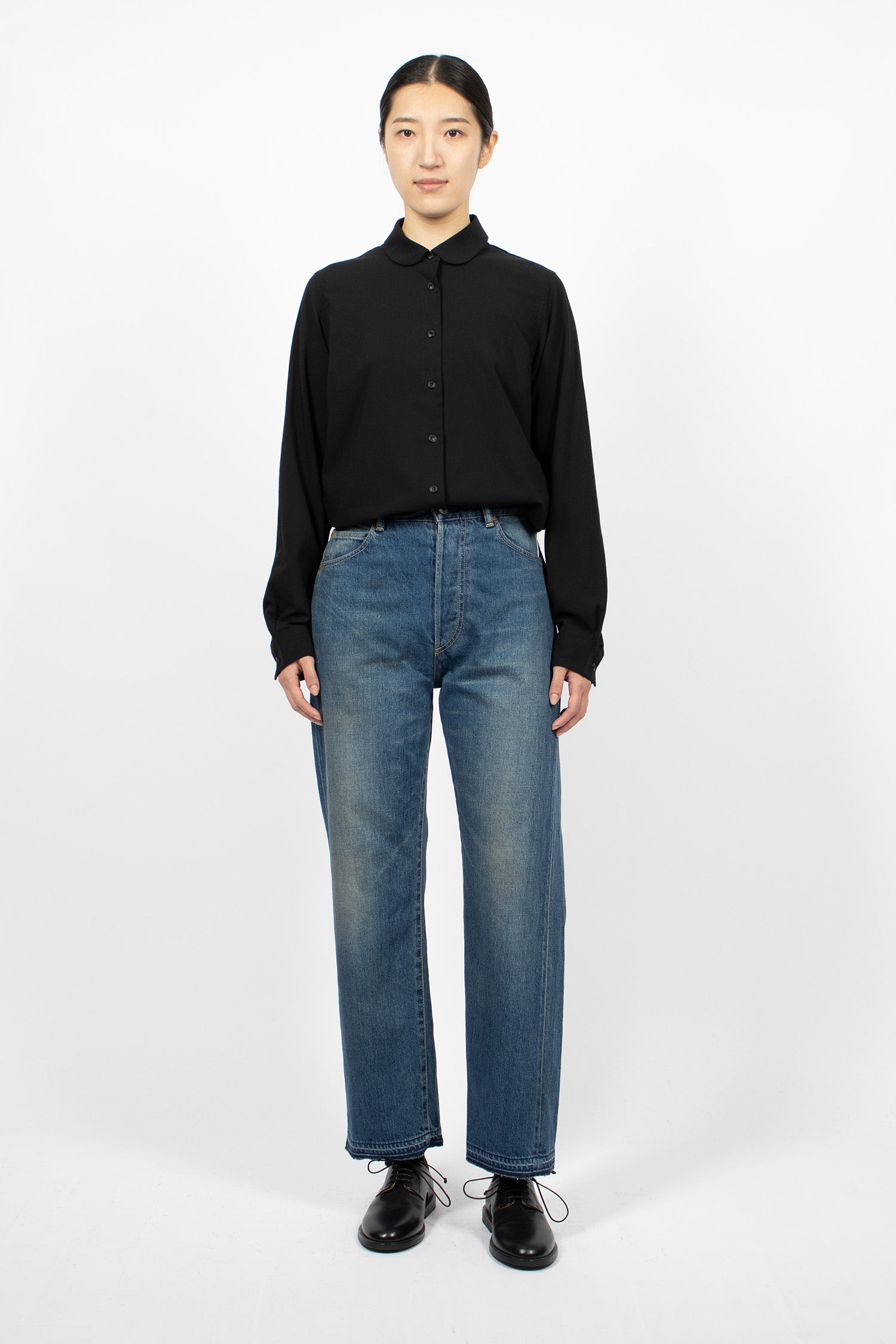 WP04 Selvedge Monroe Jean Dark Distress