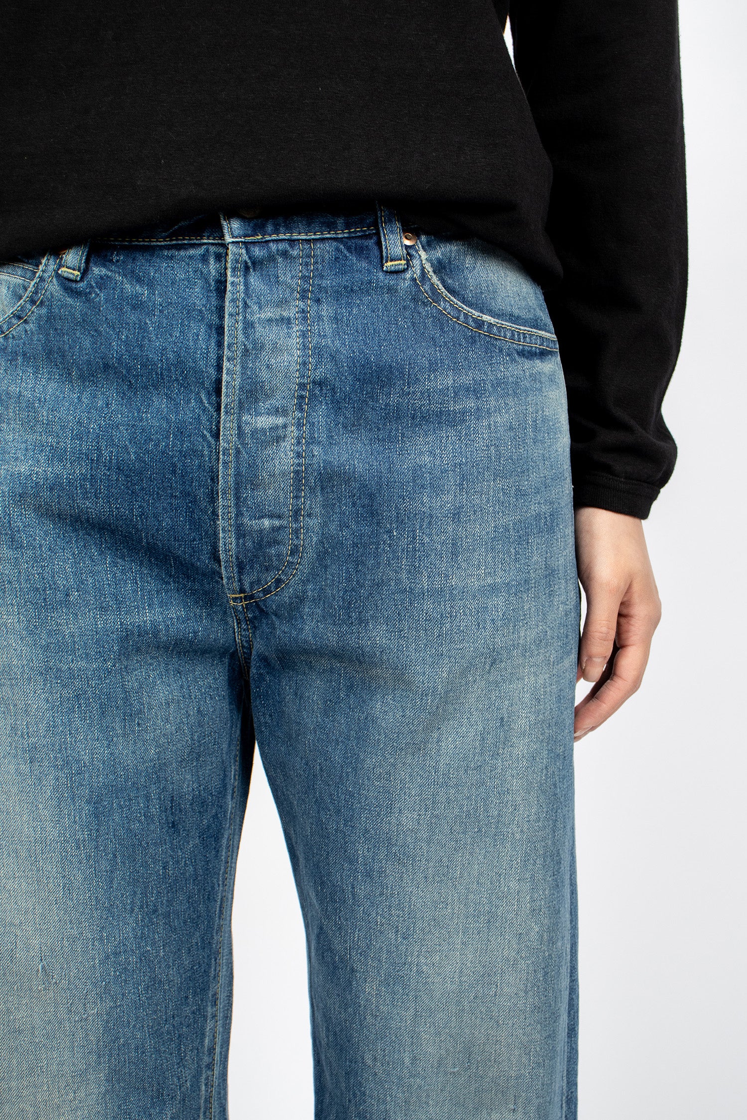 WP04 Selvedge Monroe Jean Medium Wash