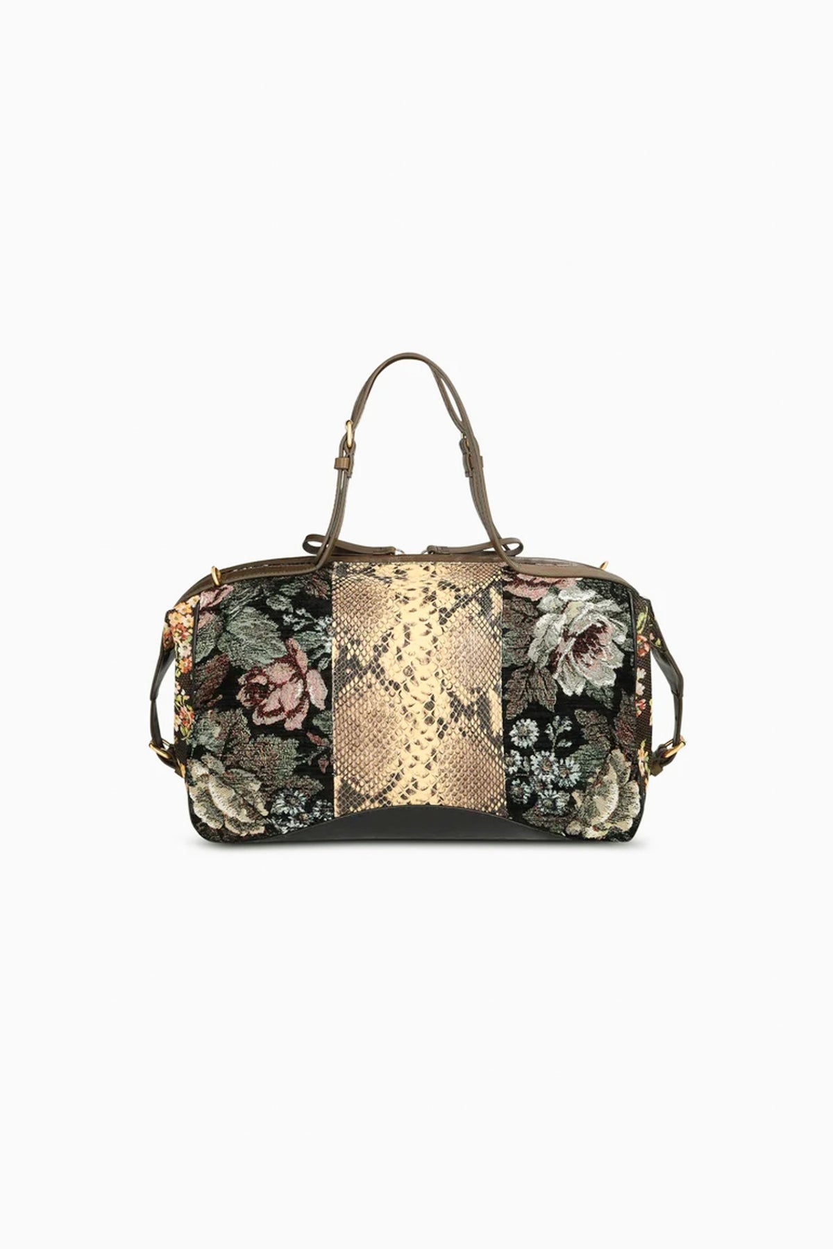 Floral East-West Bag Black