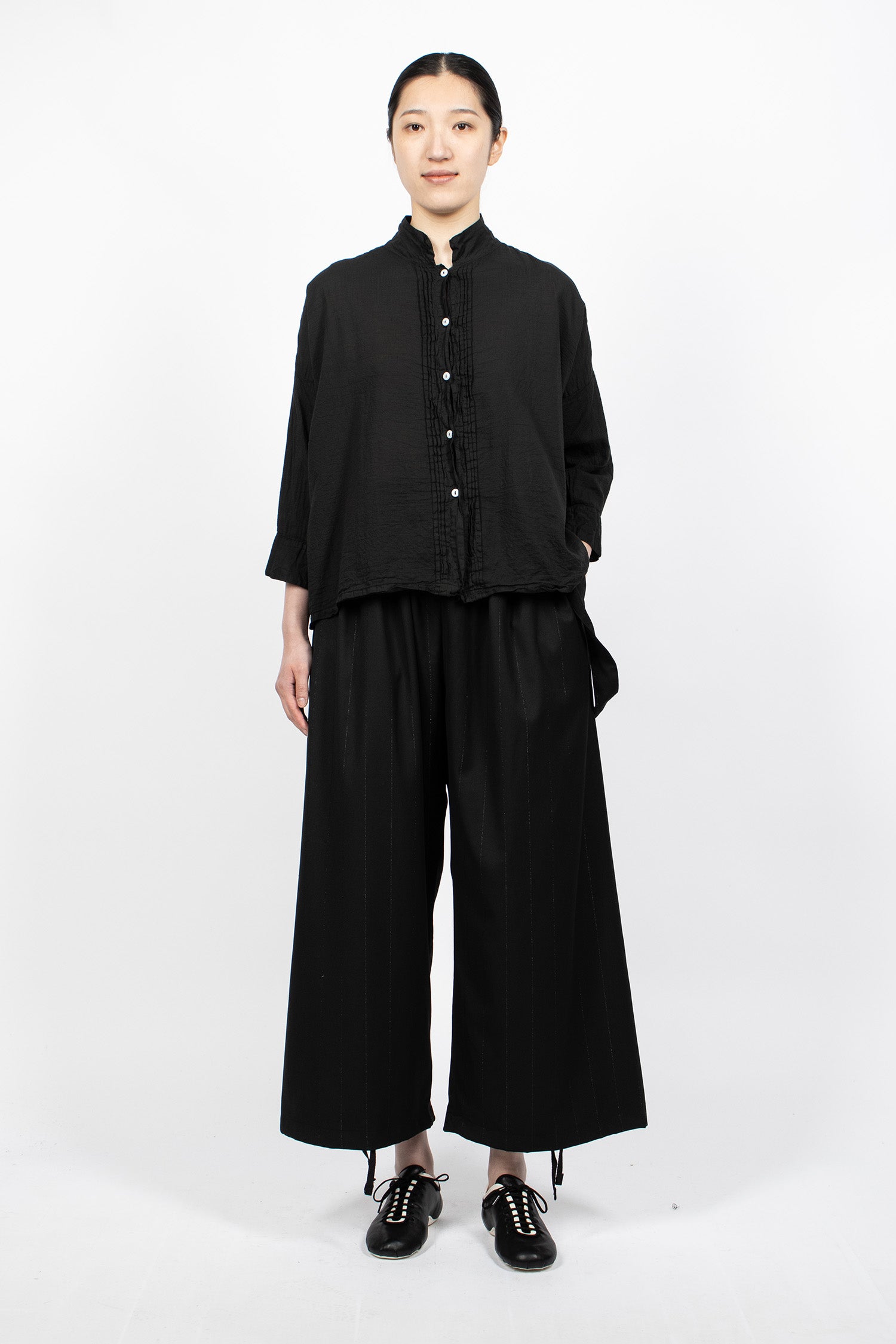 Balloon Pants Black/Lurex Stripe