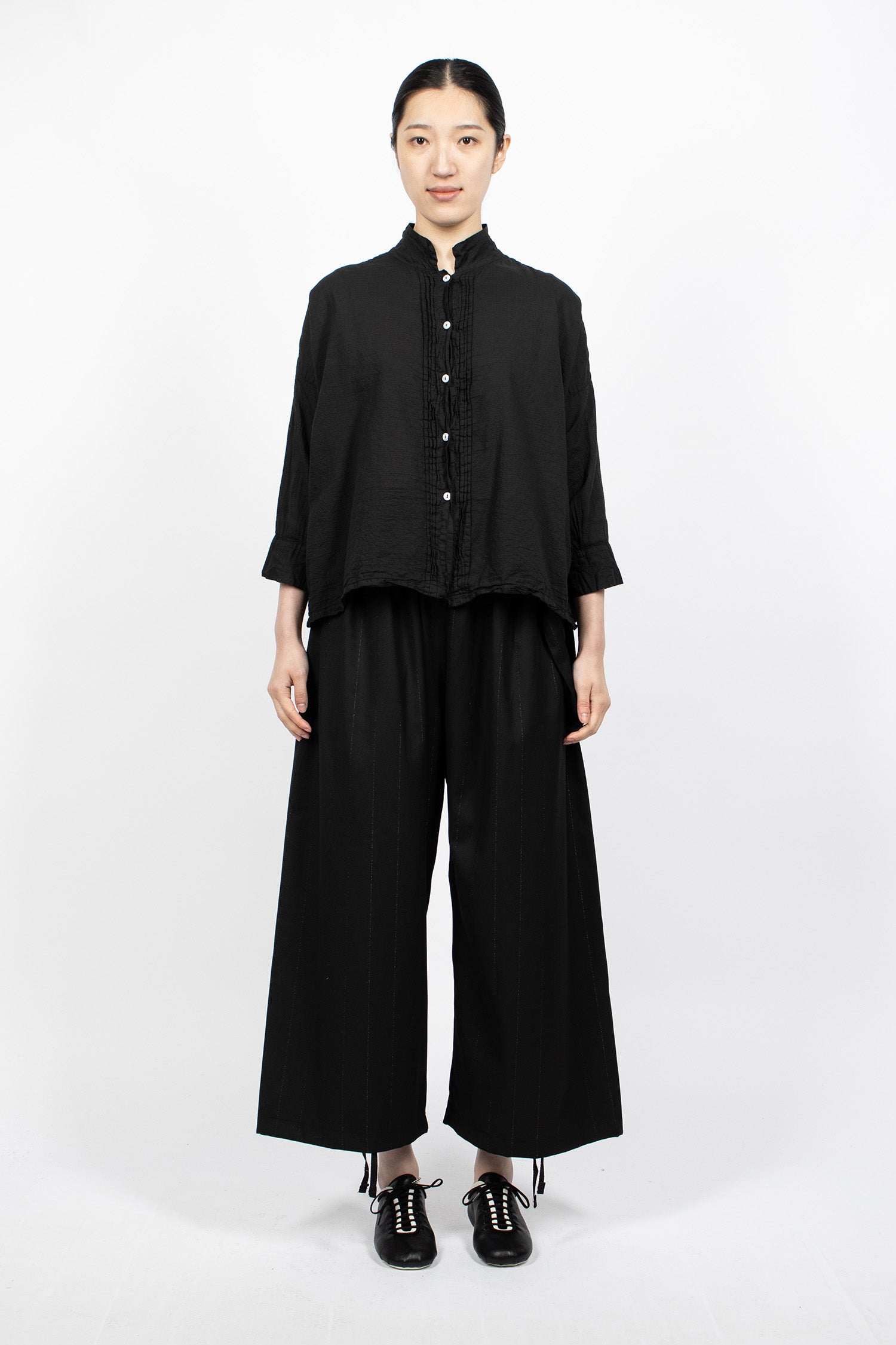 Balloon Pants Black/Lurex Stripe