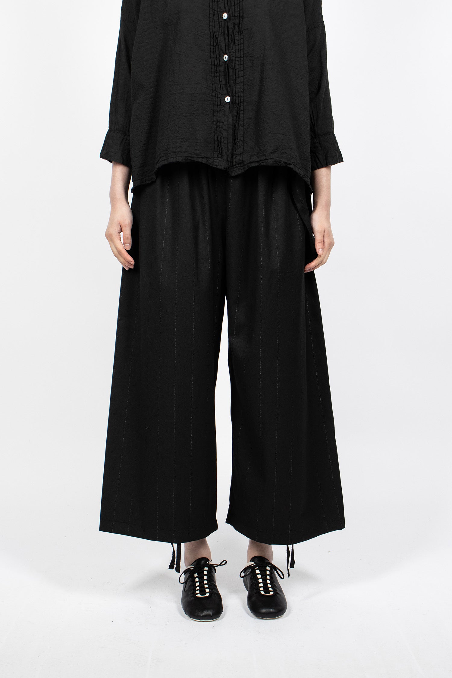 Balloon Pants Black/Lurex Stripe