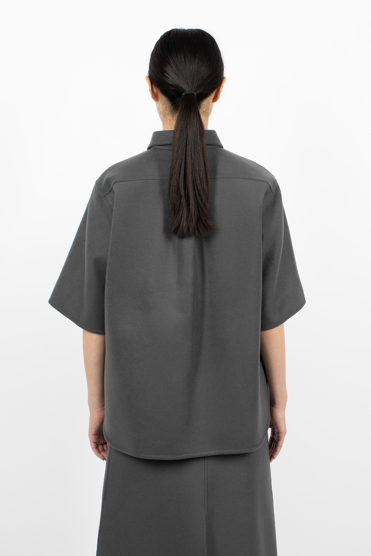 Bardi Wool Shirt Jacket Slate