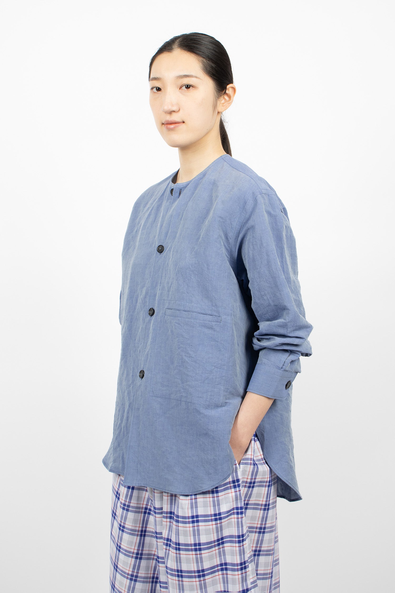 Barna Henley Shirt Blue Jeans