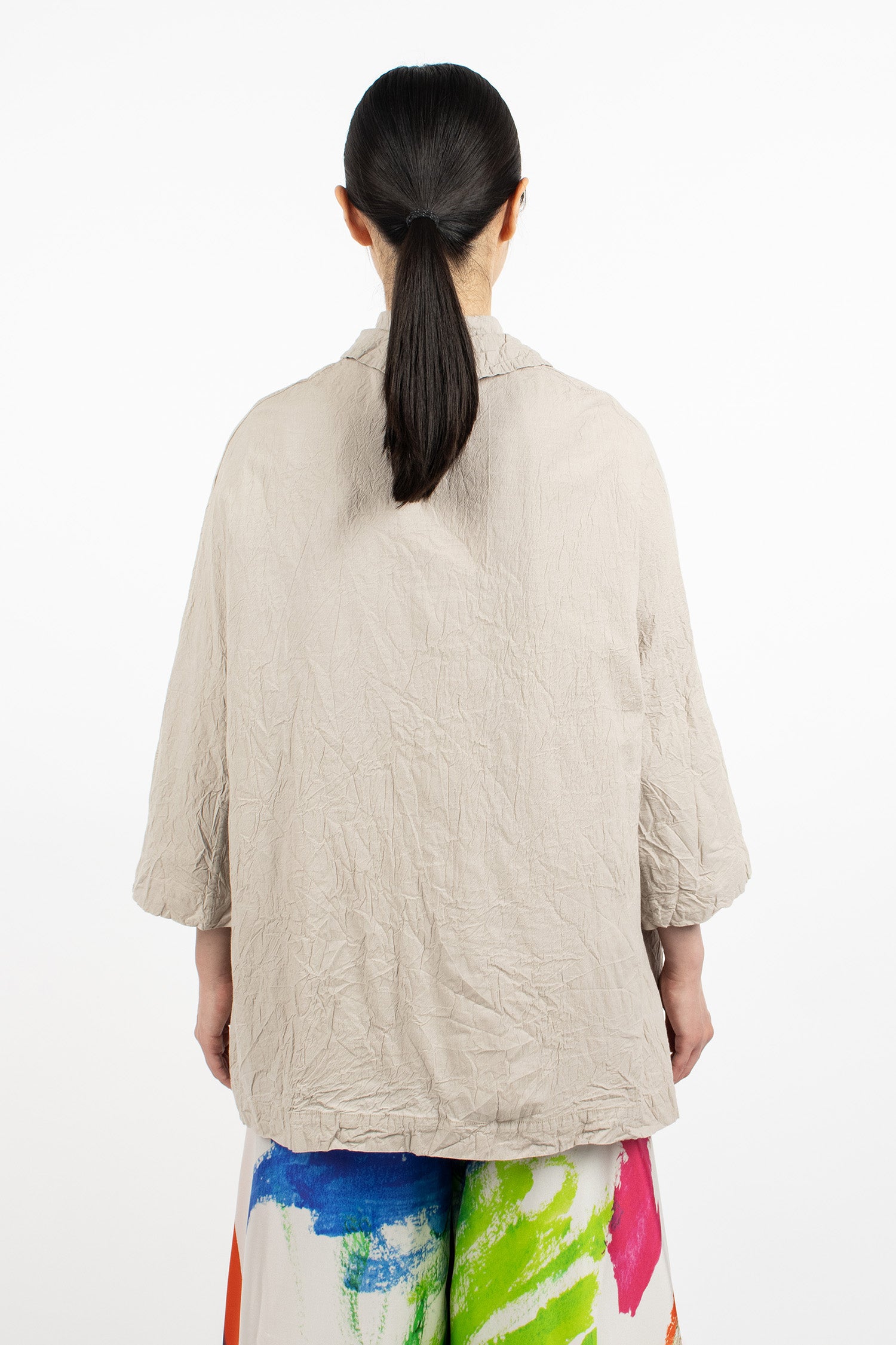 Washed Poppy Coat Natural