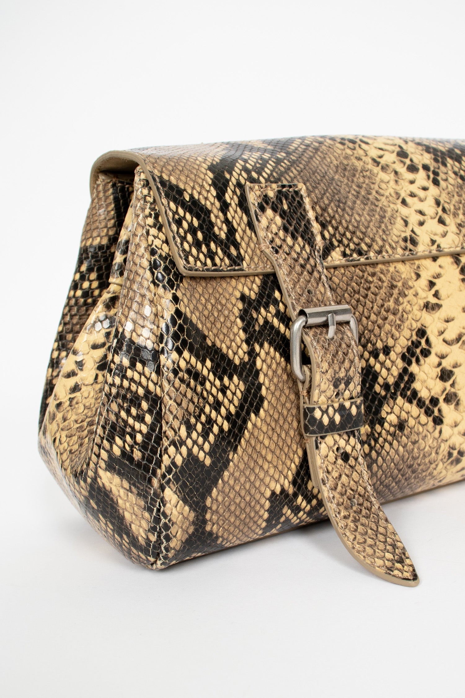 Leather Satchel Beige