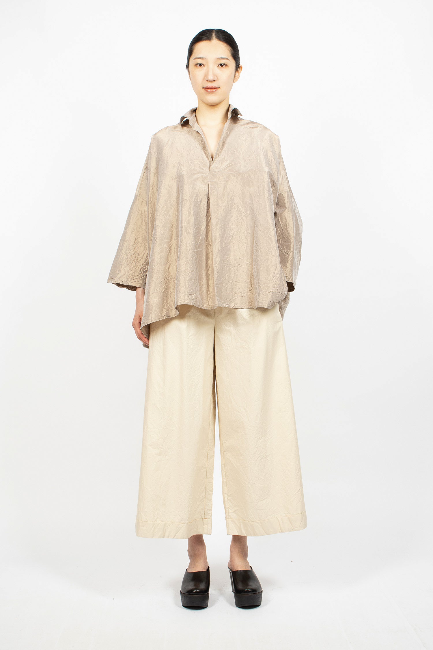 Lamponè Silk Shirt Natural