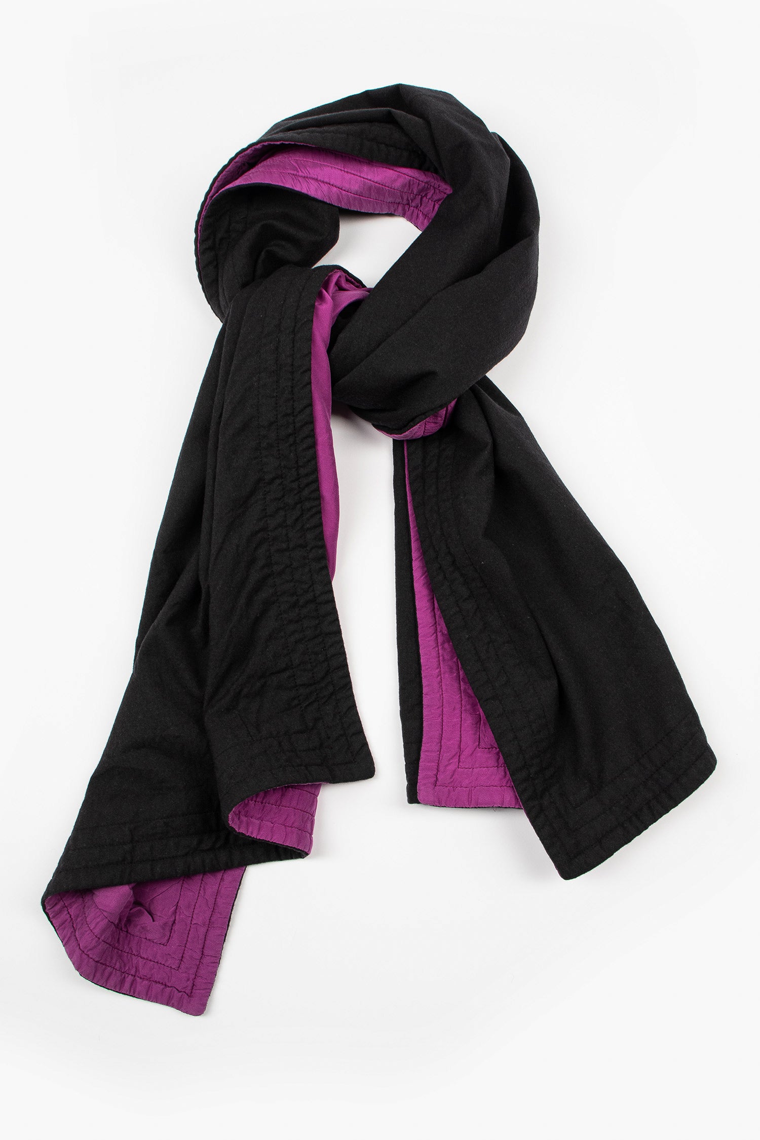 Bella Double Faced Scarf Black/Pink