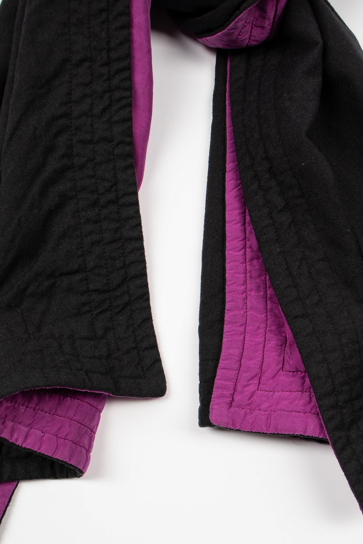 Bella Double Faced Scarf Black/Pink