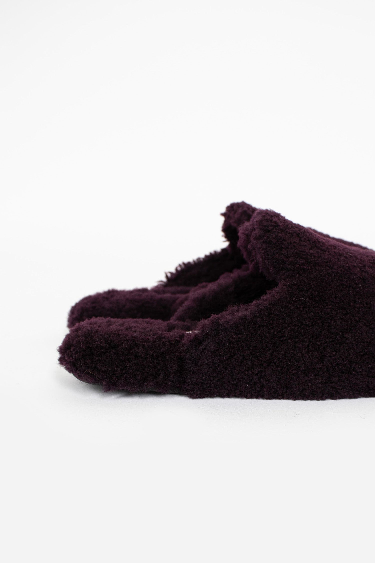 Shearling Slippers Wine