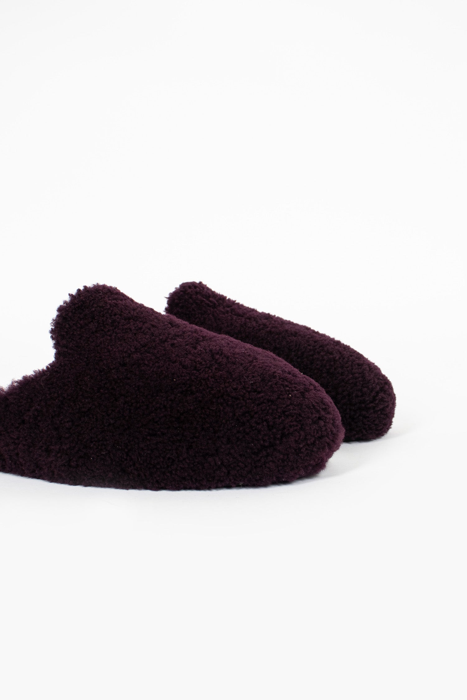 Shearling Slippers Wine
