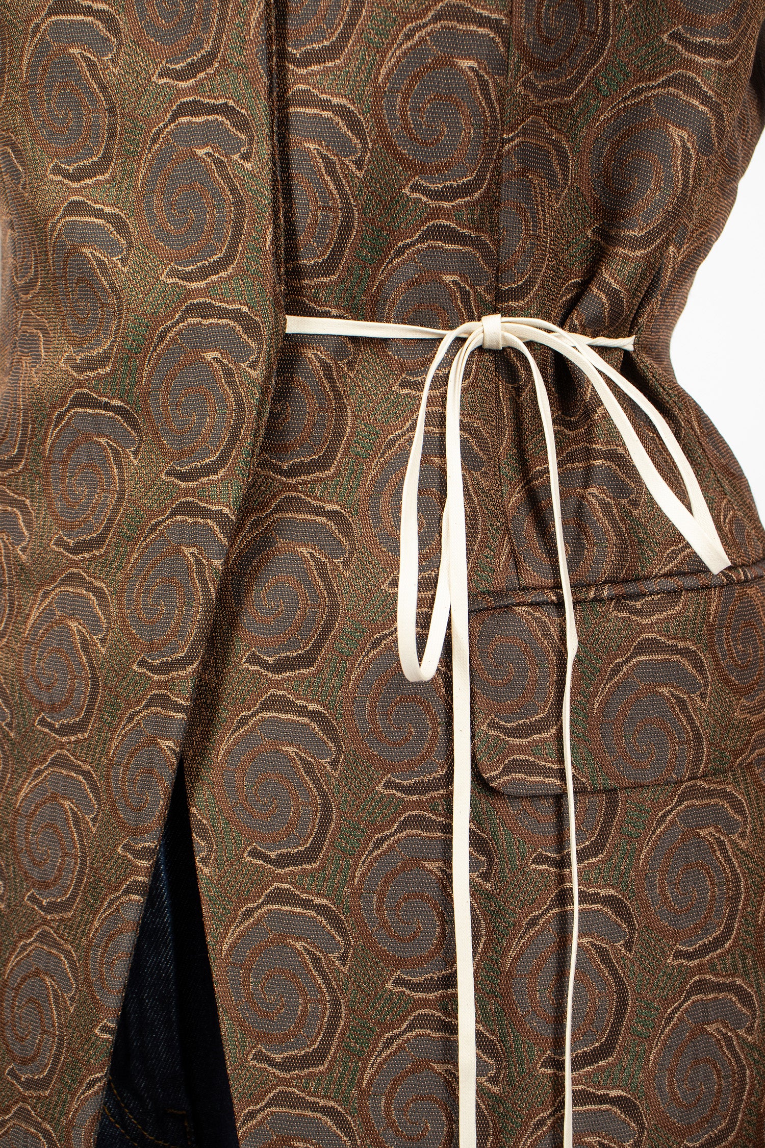 Jacquard Sleeveless Blazer Bottle