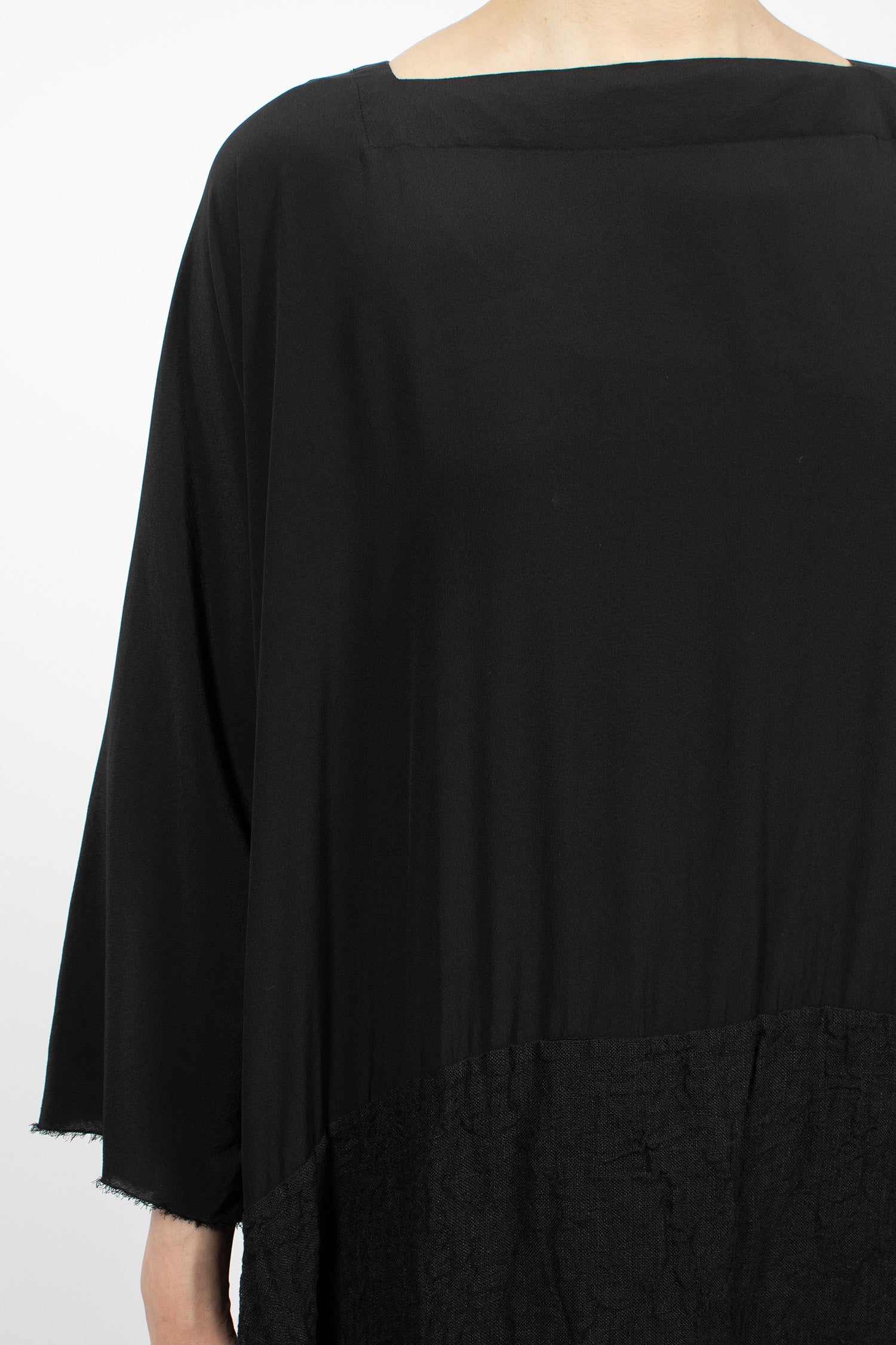 4 Sheets Patchwork Dress Navy Blue