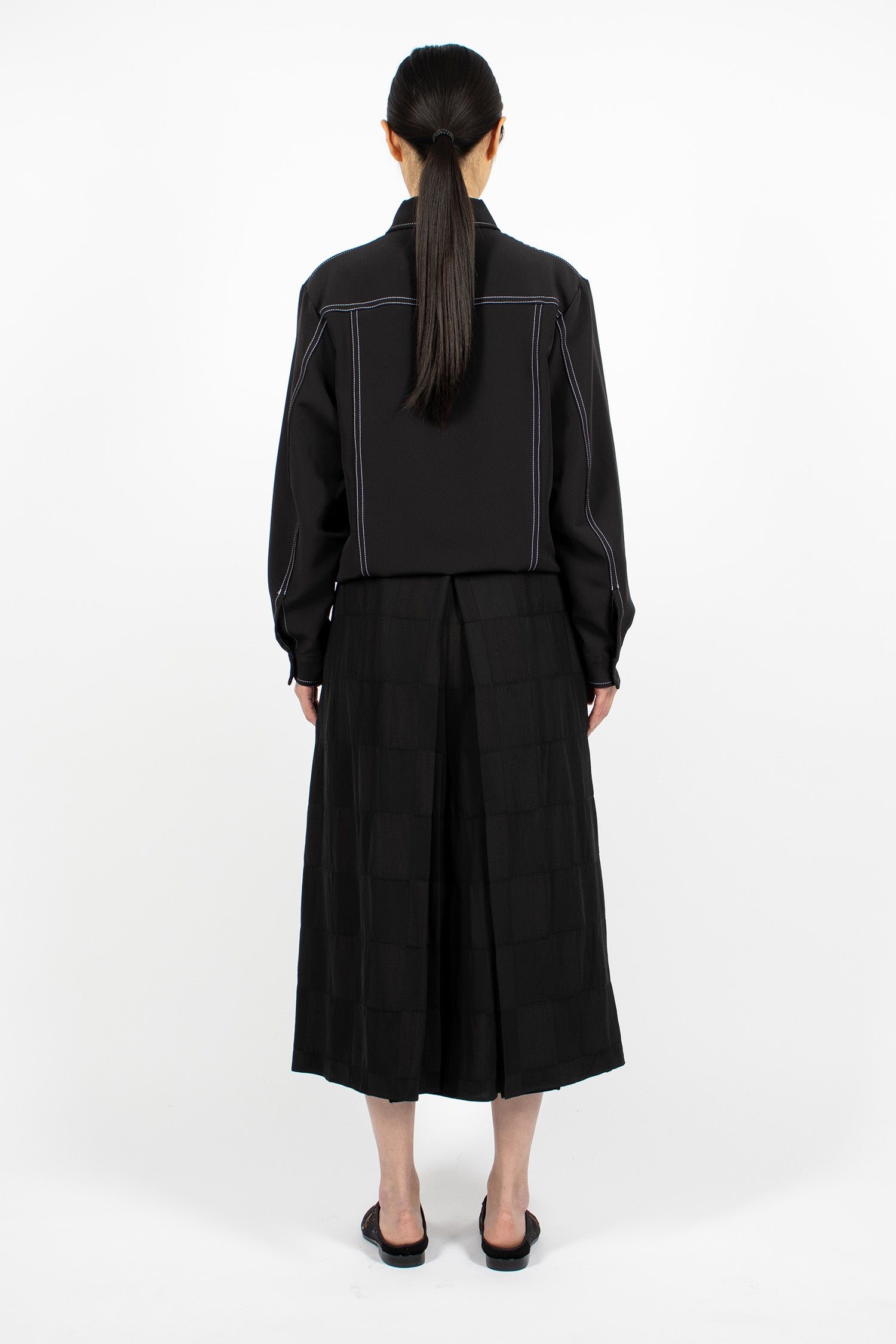 Hakama Pant Block Jacquard Black