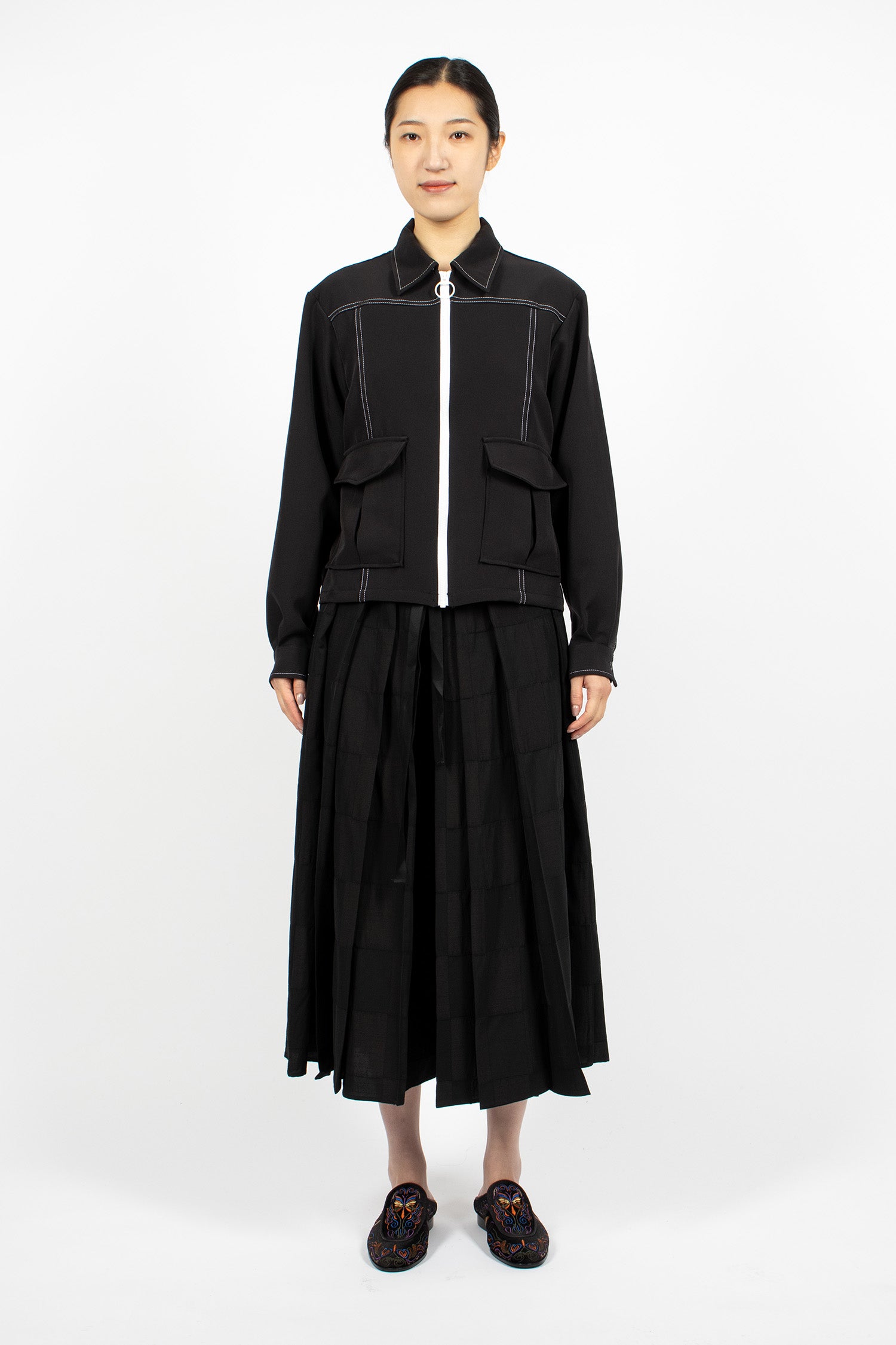 Stitched Sport Jacket Black