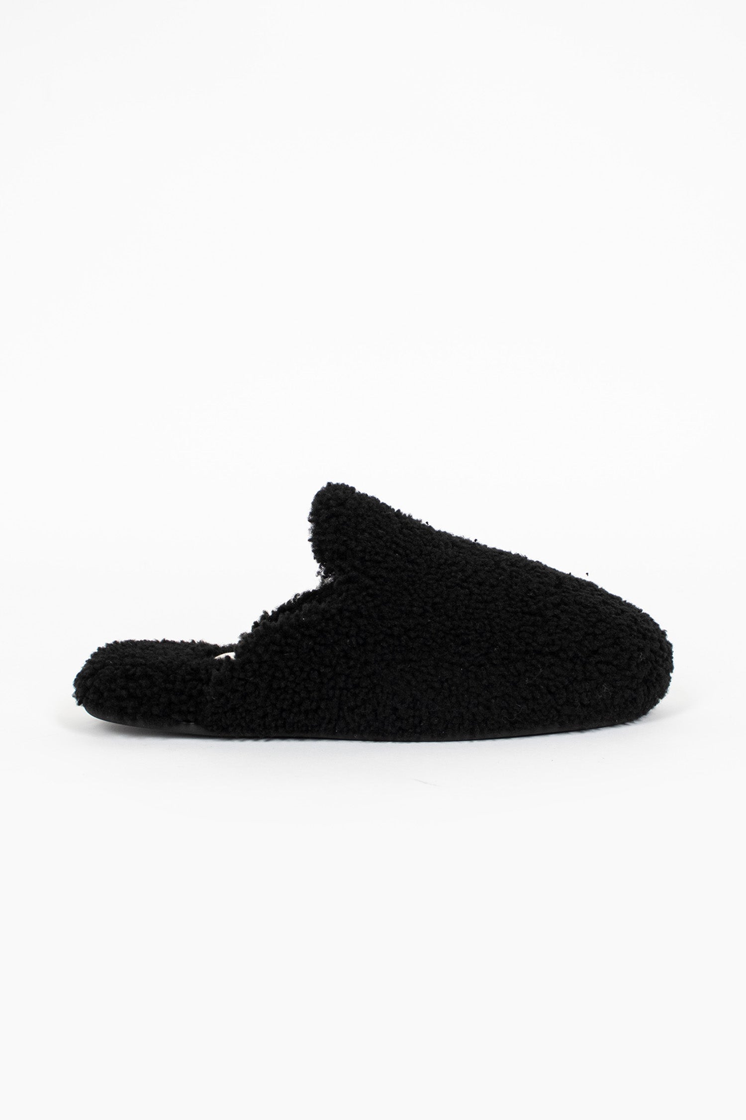 Shearling Slippers Black