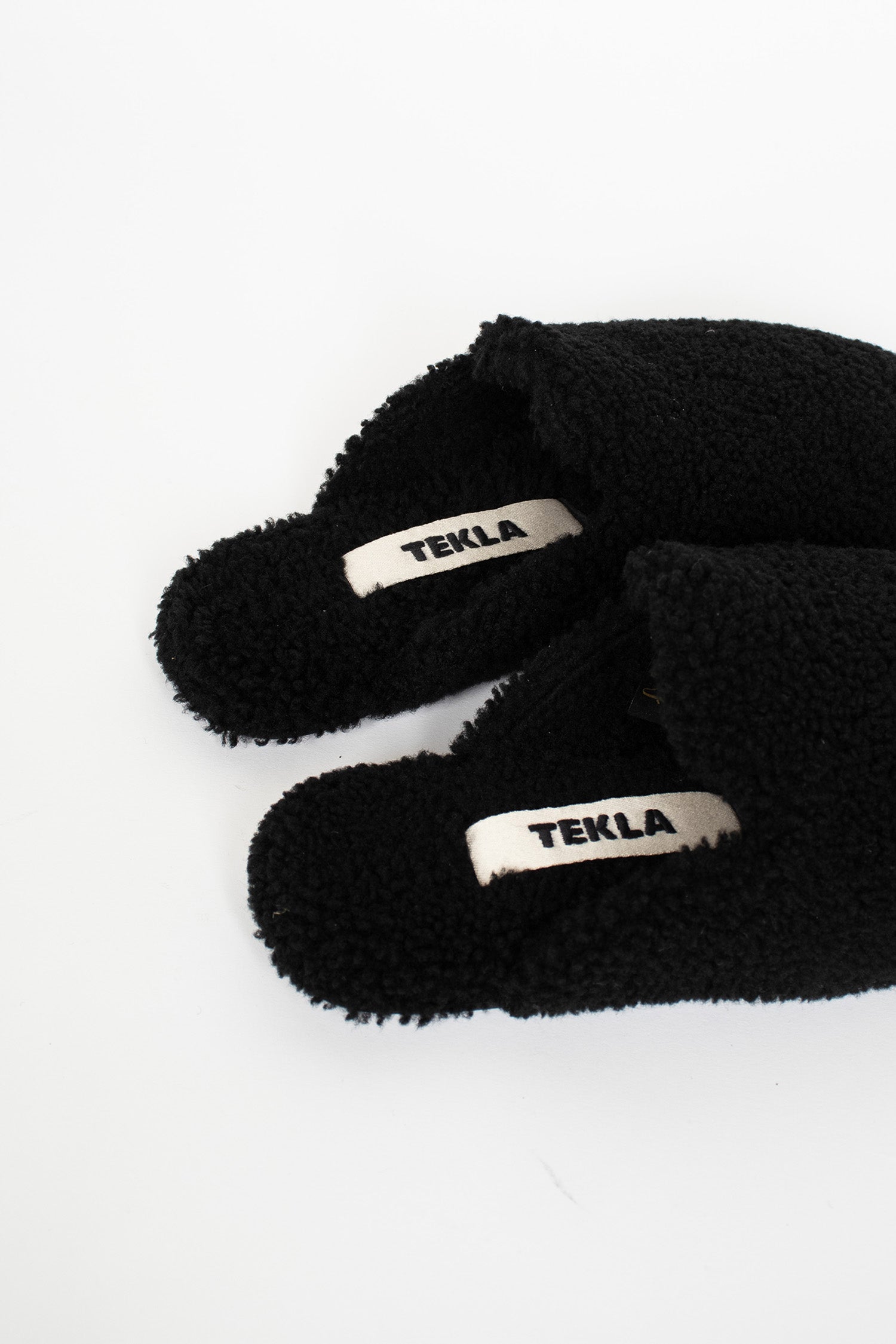 Shearling Slippers Black