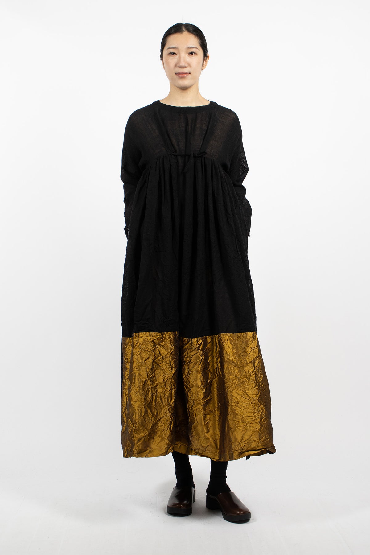 Newpride Patchwork Dress Black/Gold