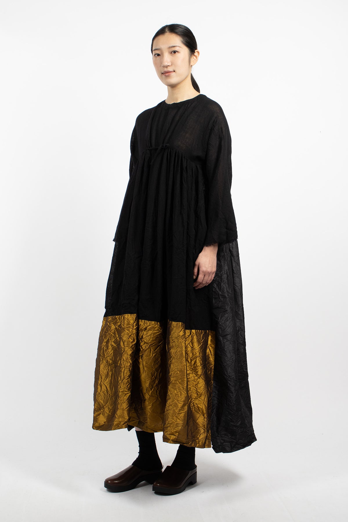 Newpride Patchwork Dress Black/Gold
